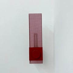 Post modern perforated metal wall lamp , 1970s