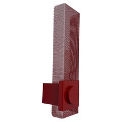 Post modern perforated metal wall lamp , 1970s