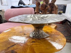 Cuenco decorativo posmoderno de estaño