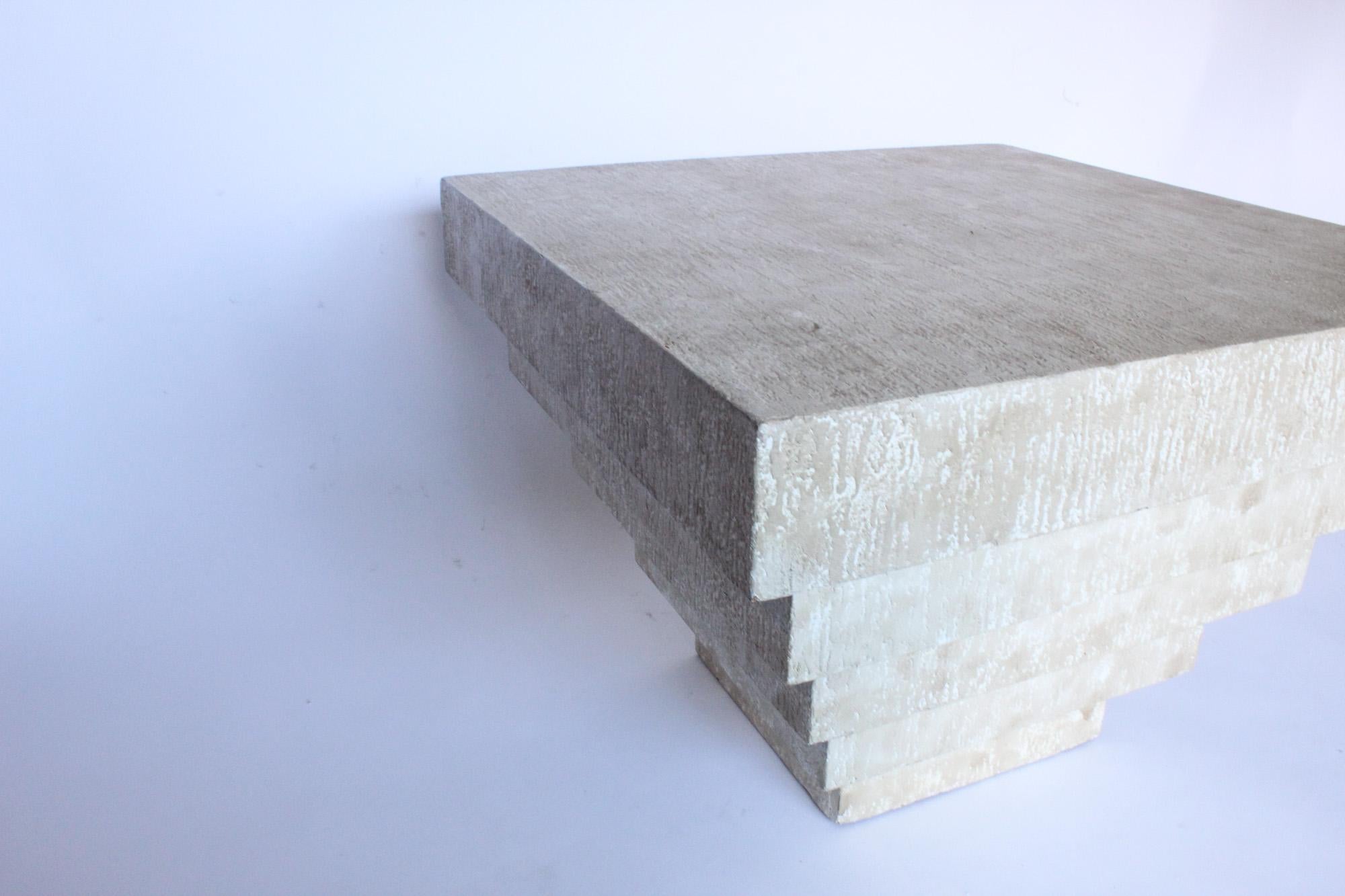 Postmodern Plaster Stacked Table For Sale 4