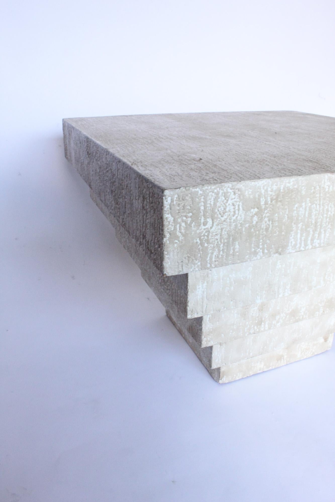 American Postmodern Plaster Stacked Table For Sale