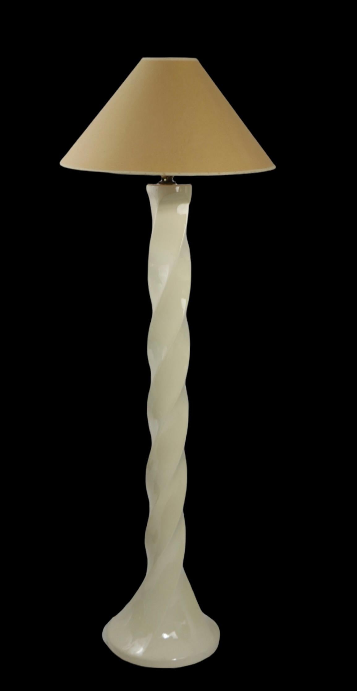 Post-Modern Post Modern Plaster Twist Floor Lamp 