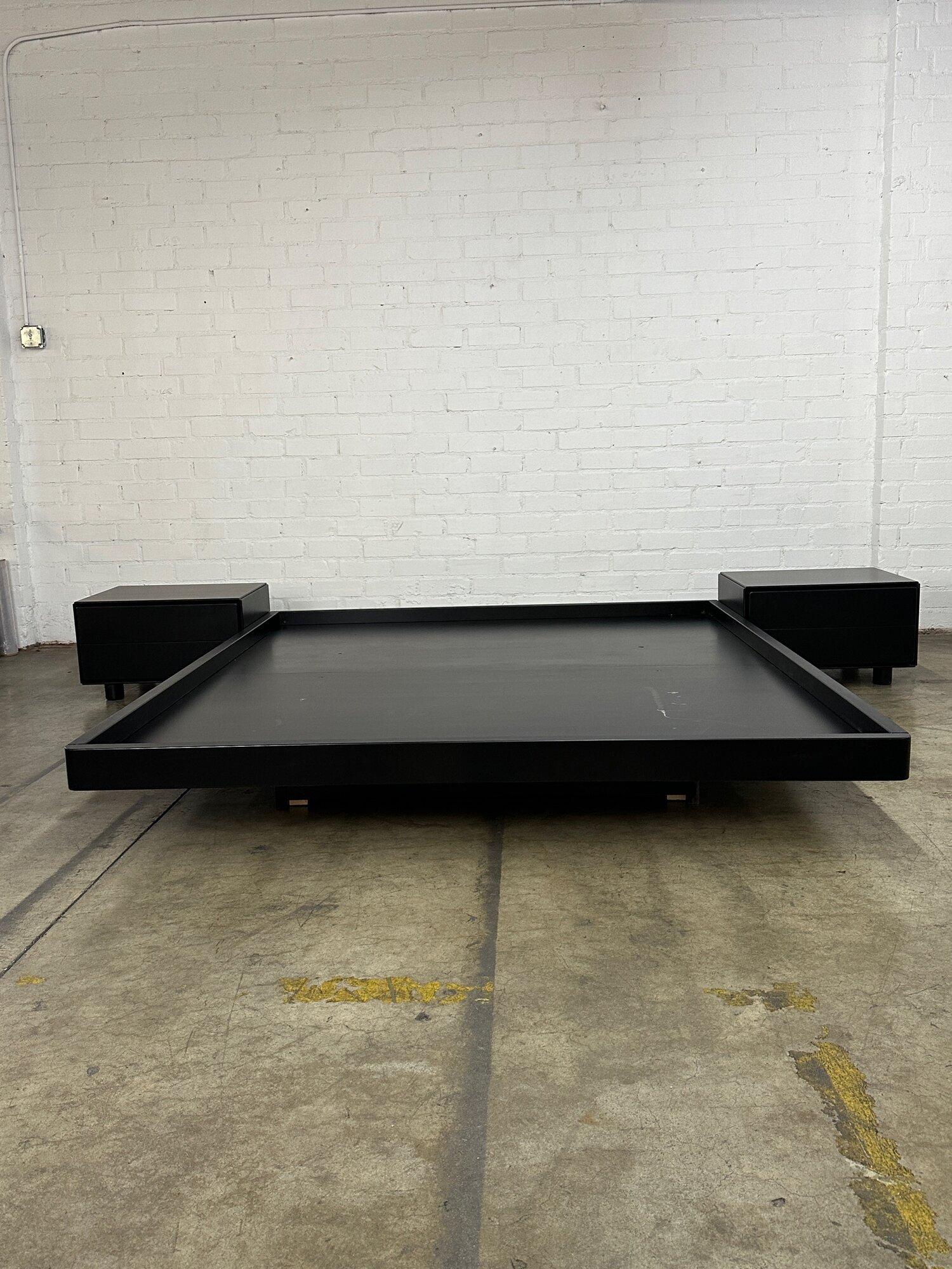 Post modern platform bed with stands For Sale 3