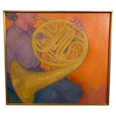 Post-Modern Portrait of a French Horn Player D. 1982