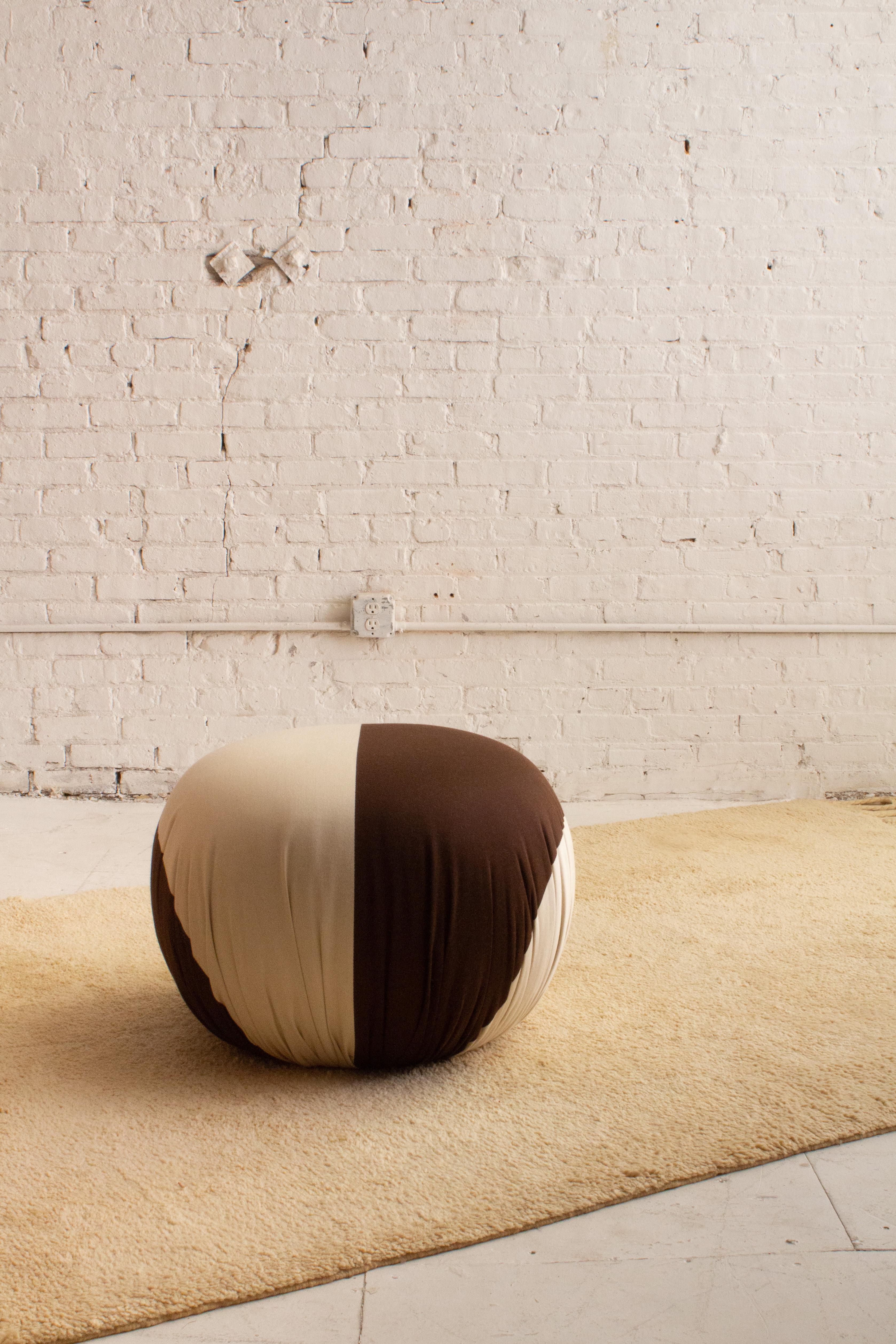 Post Modern Pouf Ottoman by Weiman In Good Condition For Sale In Brooklyn, NY