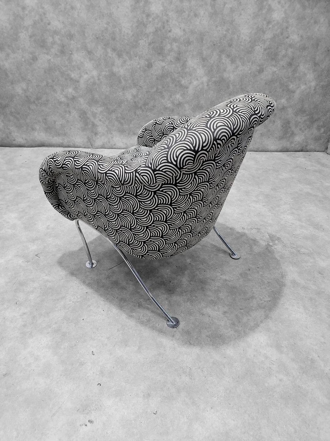 Métal Chaise d'appoint Pull Up de Thayer Coggin, tapissée d'origine en vente