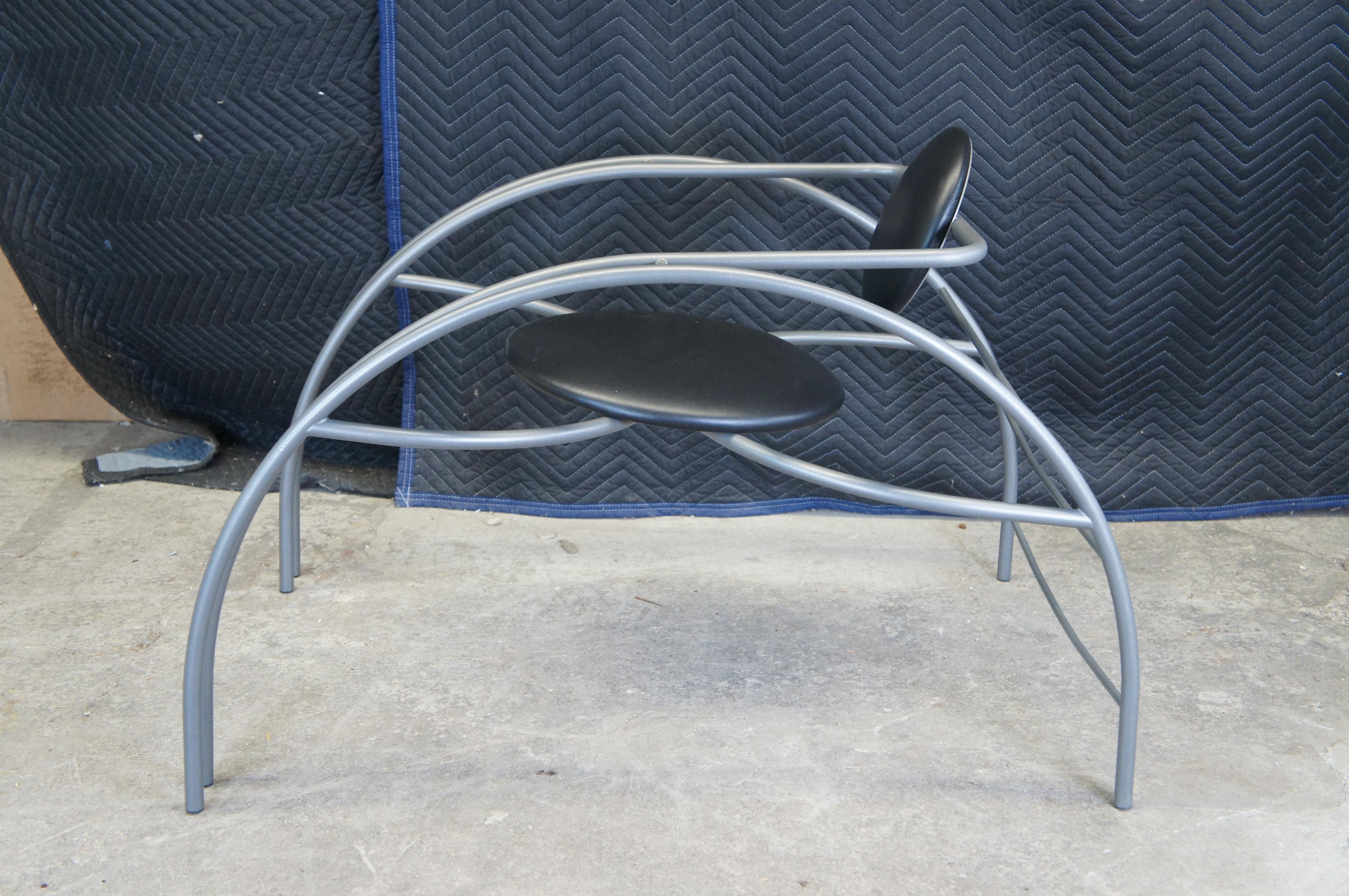 Post Modern Quebec 69 Tubular Sculptural Spider Chair by Les Amisca 40