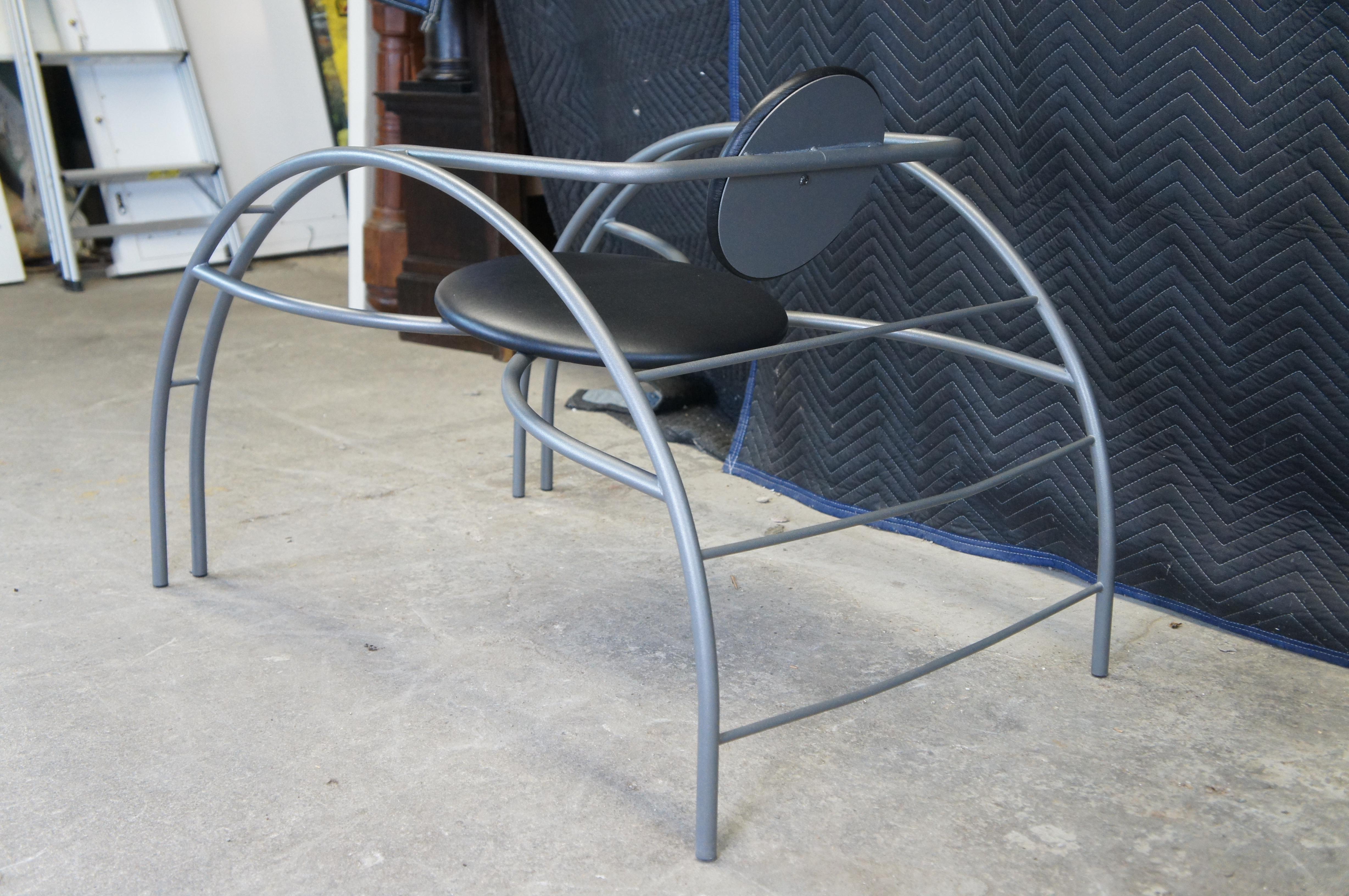 Late 20th Century Post Modern Quebec 69 Tubular Sculptural Spider Chair by Les Amisca 40