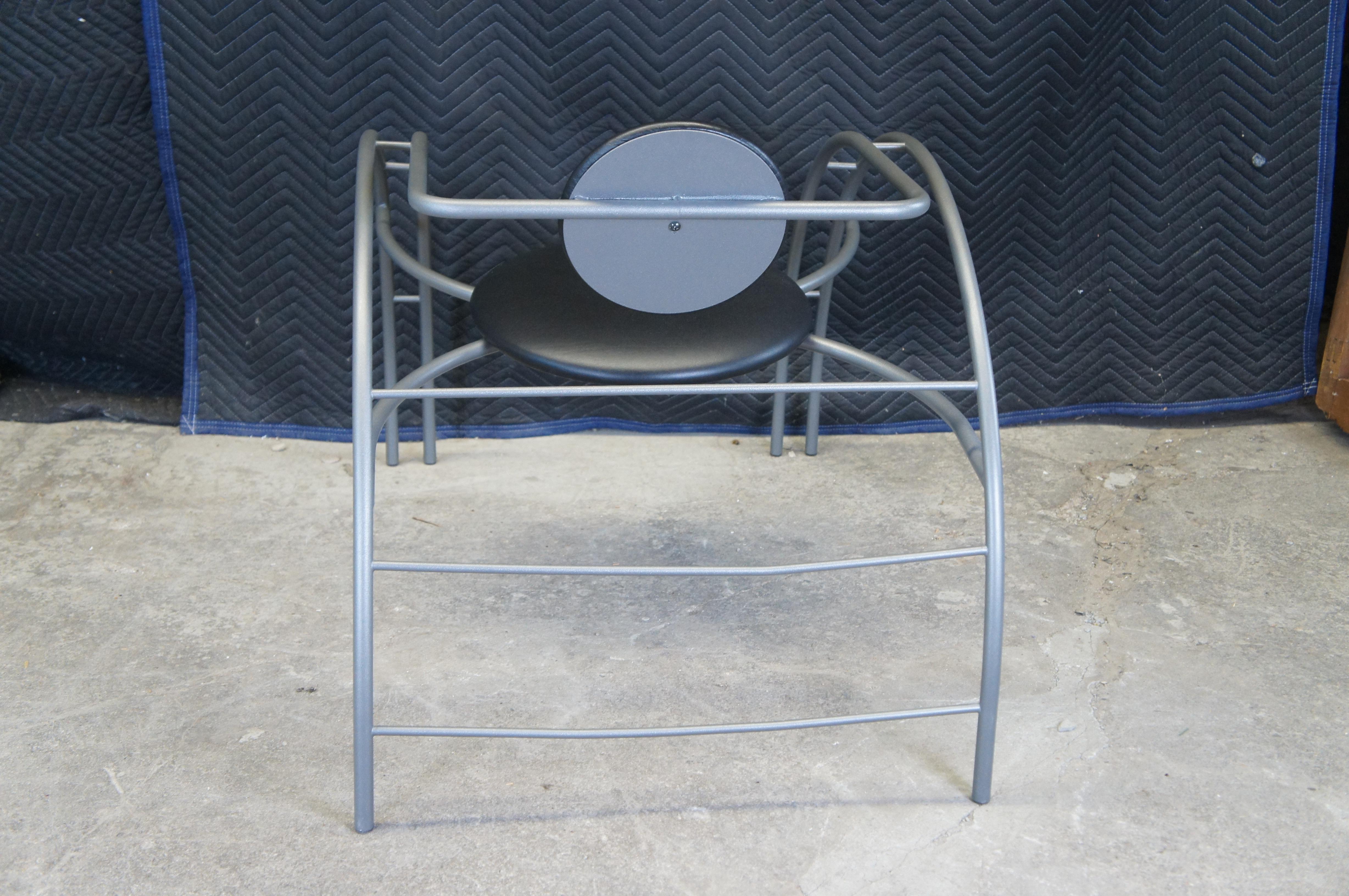 Steel Post Modern Quebec 69 Tubular Sculptural Spider Chair by Les Amisca 40