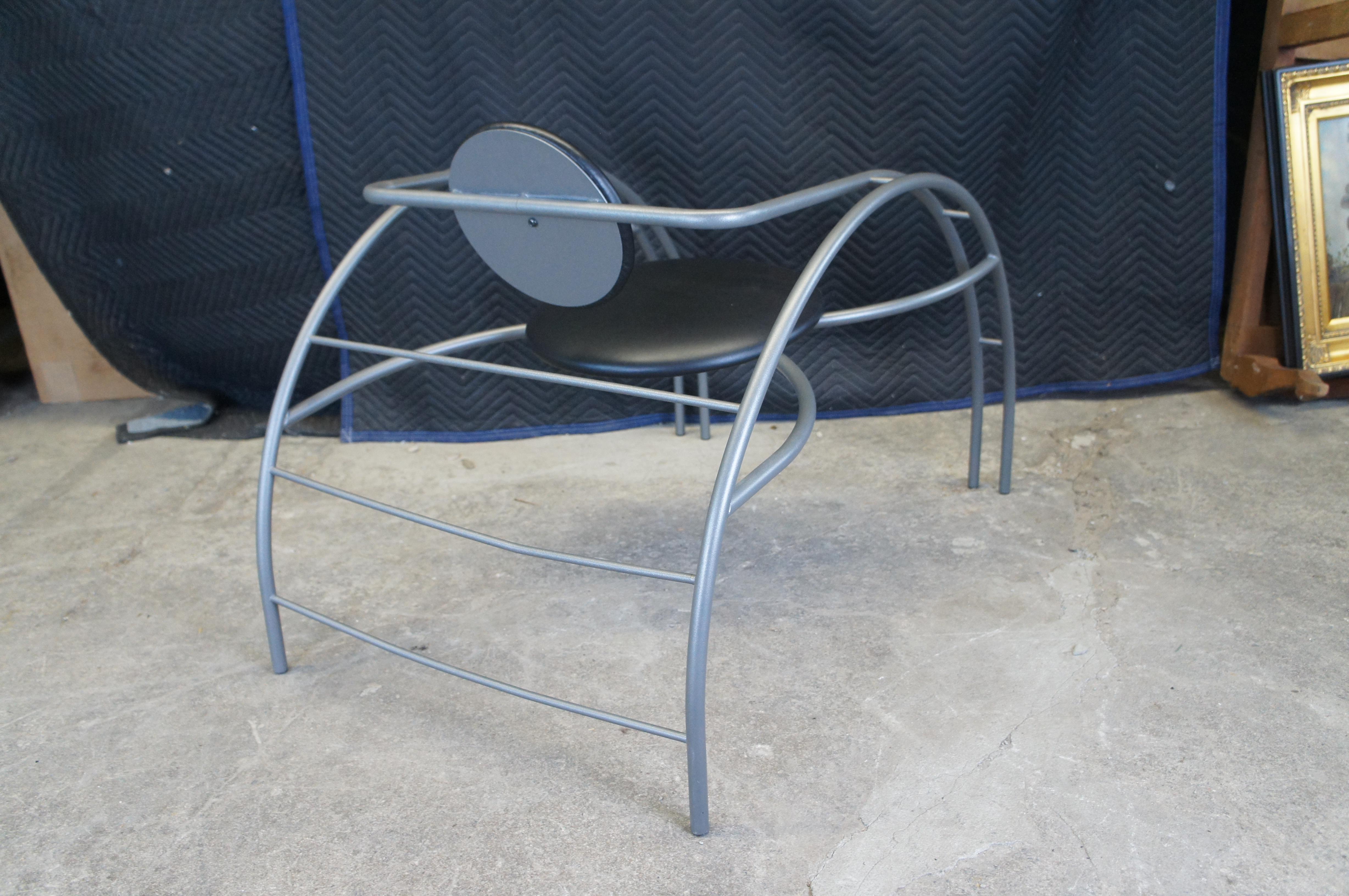 Post Modern Quebec 69 Tubular Sculptural Spider Chair by Les Amisca 40