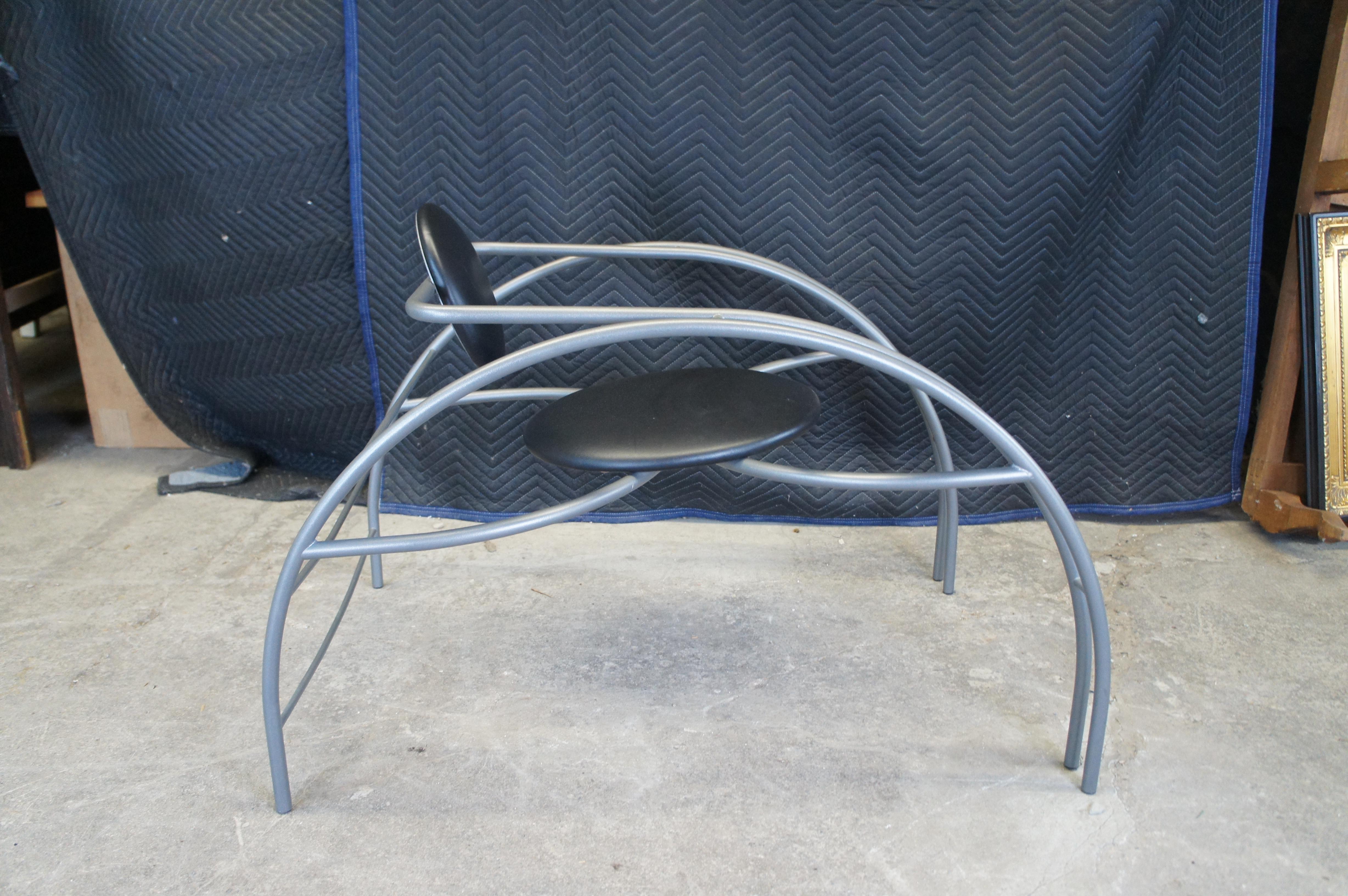 Post Modern Quebec 69 Tubular Sculptural Spider Chair by Les Amisca 40