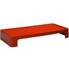 Post-Modern Rectangular Red Coffee Table from the 1970s