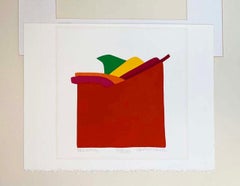 Post Modern "Red Wing" Silk Screen Print by Daniel Gelakoska dated 1982