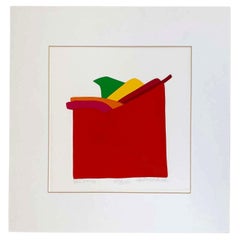 Post Modern "Red Wing" Silk Screen Print by Daniel Gelakoska dated 1982