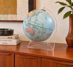 Post-Modern Replogle World Nation Series 12" Globe on Lucite Stand, circa 2000