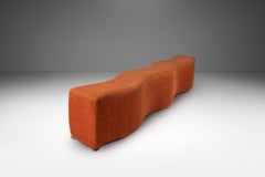 Postmoderne Ripple Wave Bench von Laurinda Spear für Brayton International, 1980er Jahre