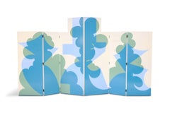 Divisori per ambienti postmoderni di Giacomo Balla per Gavina, anni '70