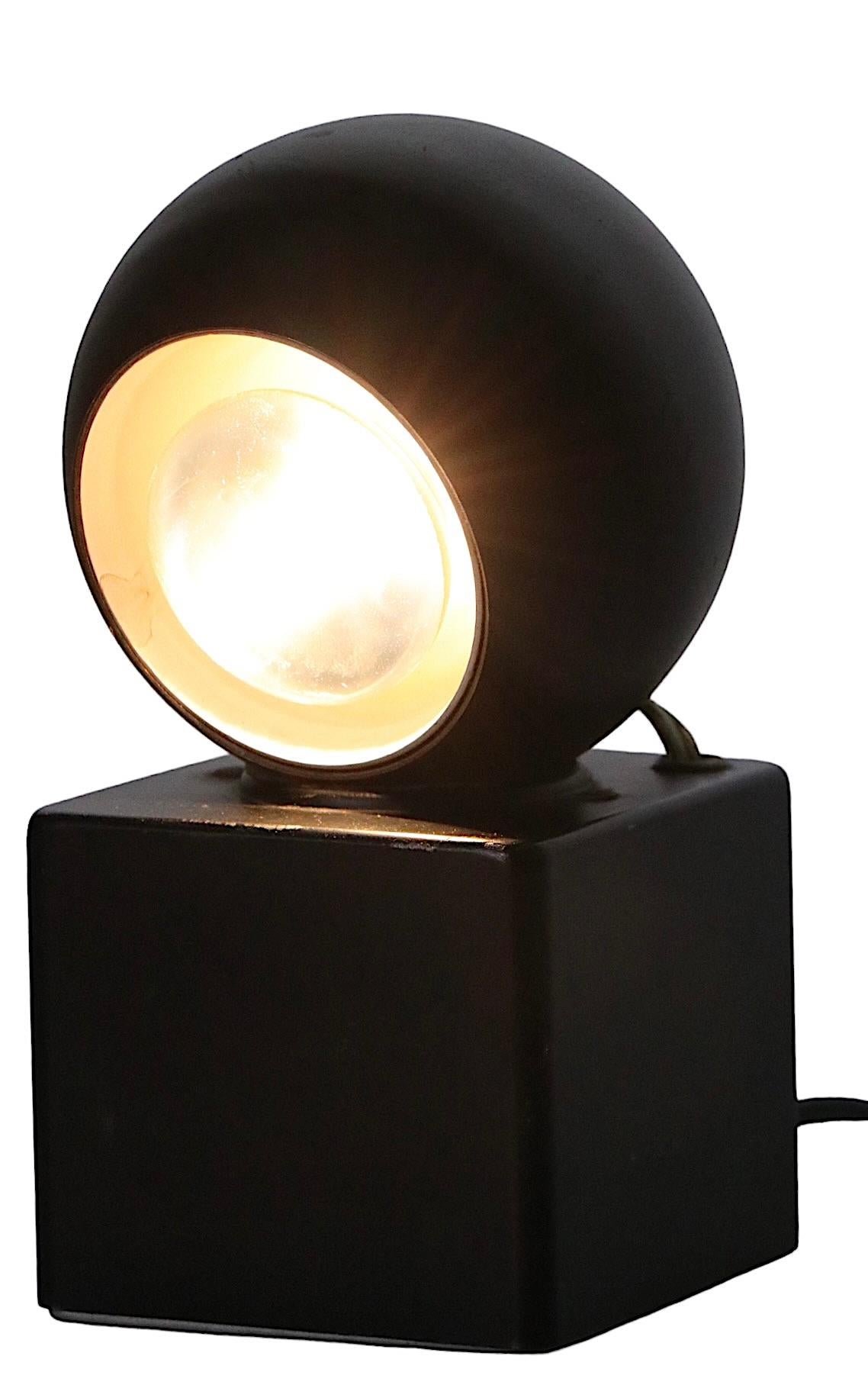 Post Modern Roxter Eyeball Spotlight Desk Lamp Model 7039, circa 1970s For Sale 8
