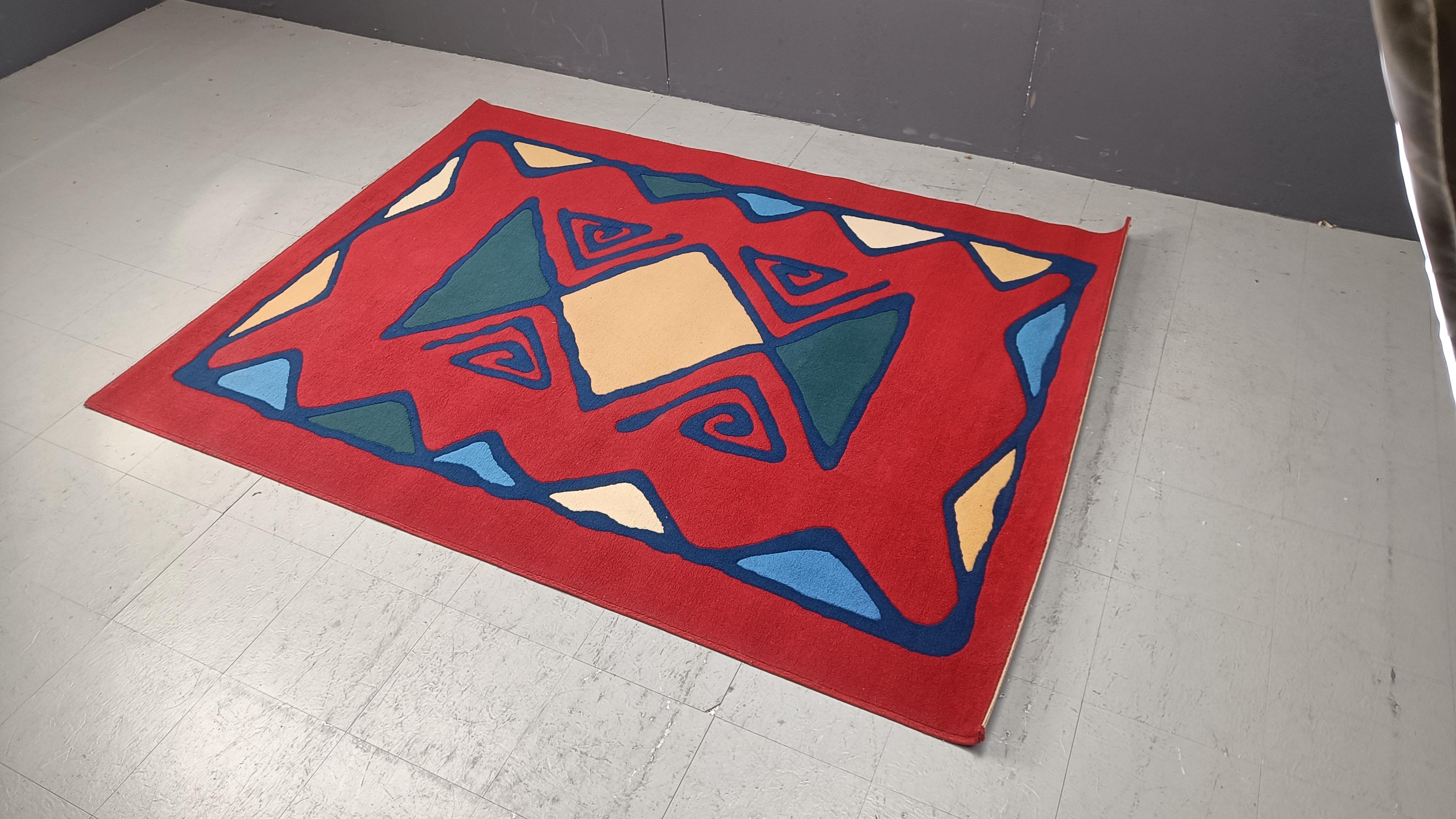 Post modern rug, 1980s For Sale 1