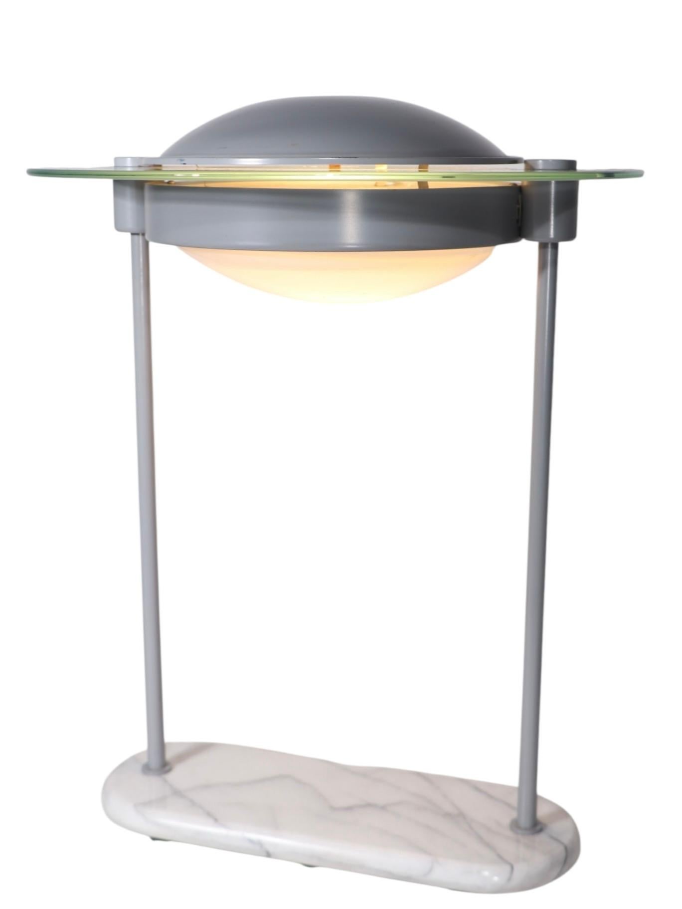 Lampada da scrivania postmoderna Saturn di Sonneman del 1980 circa in vendita 4