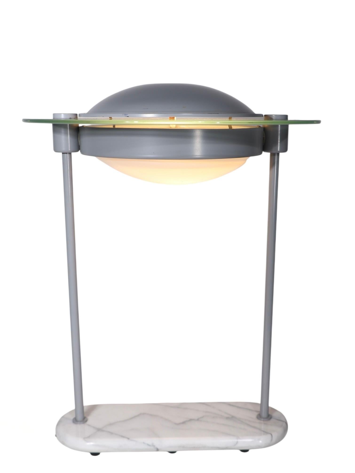 Lampada da scrivania postmoderna Saturn di Sonneman del 1980 circa in vendita 5