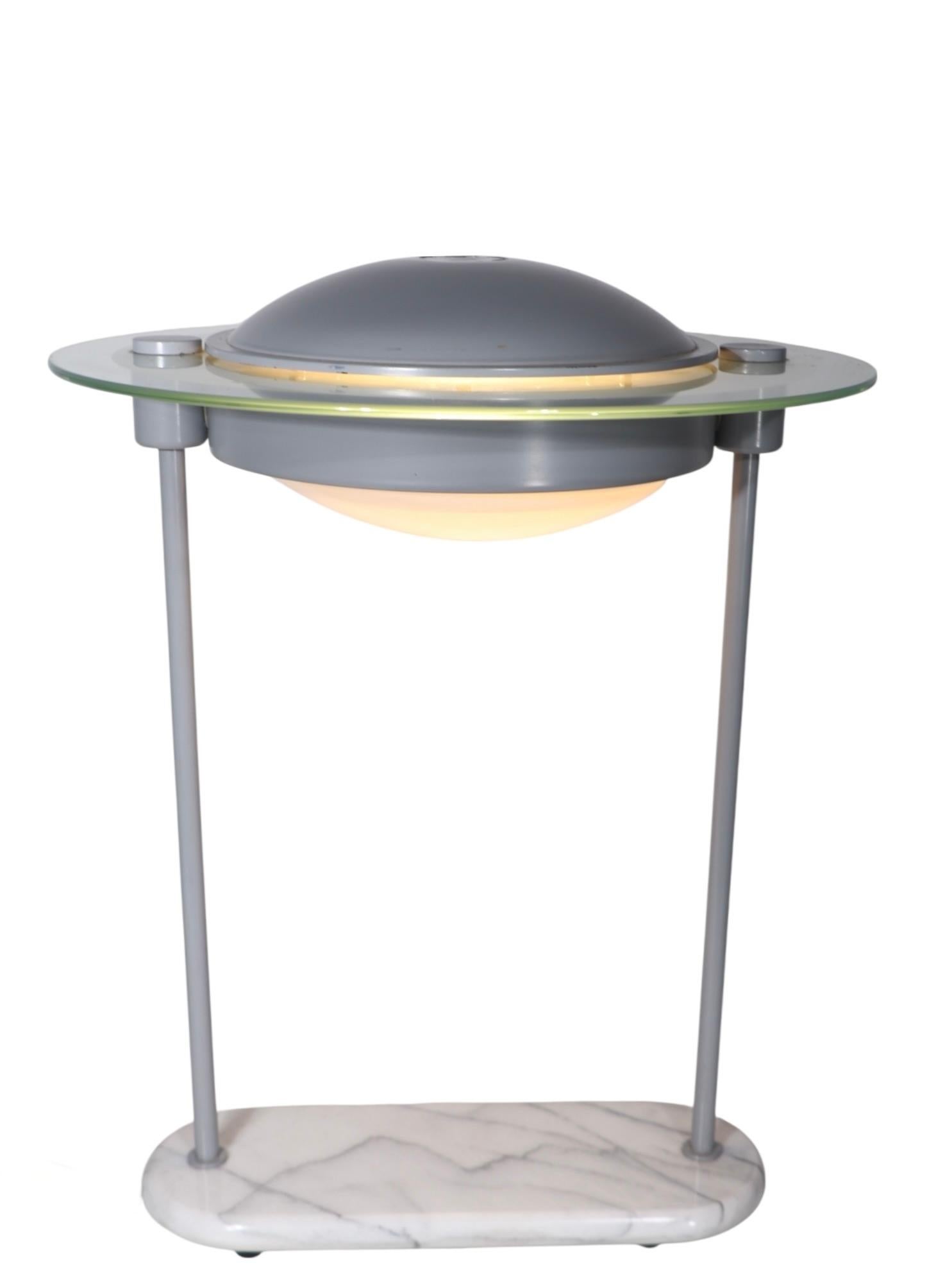 Lampada da scrivania postmoderna Saturn di Sonneman del 1980 circa in vendita 6