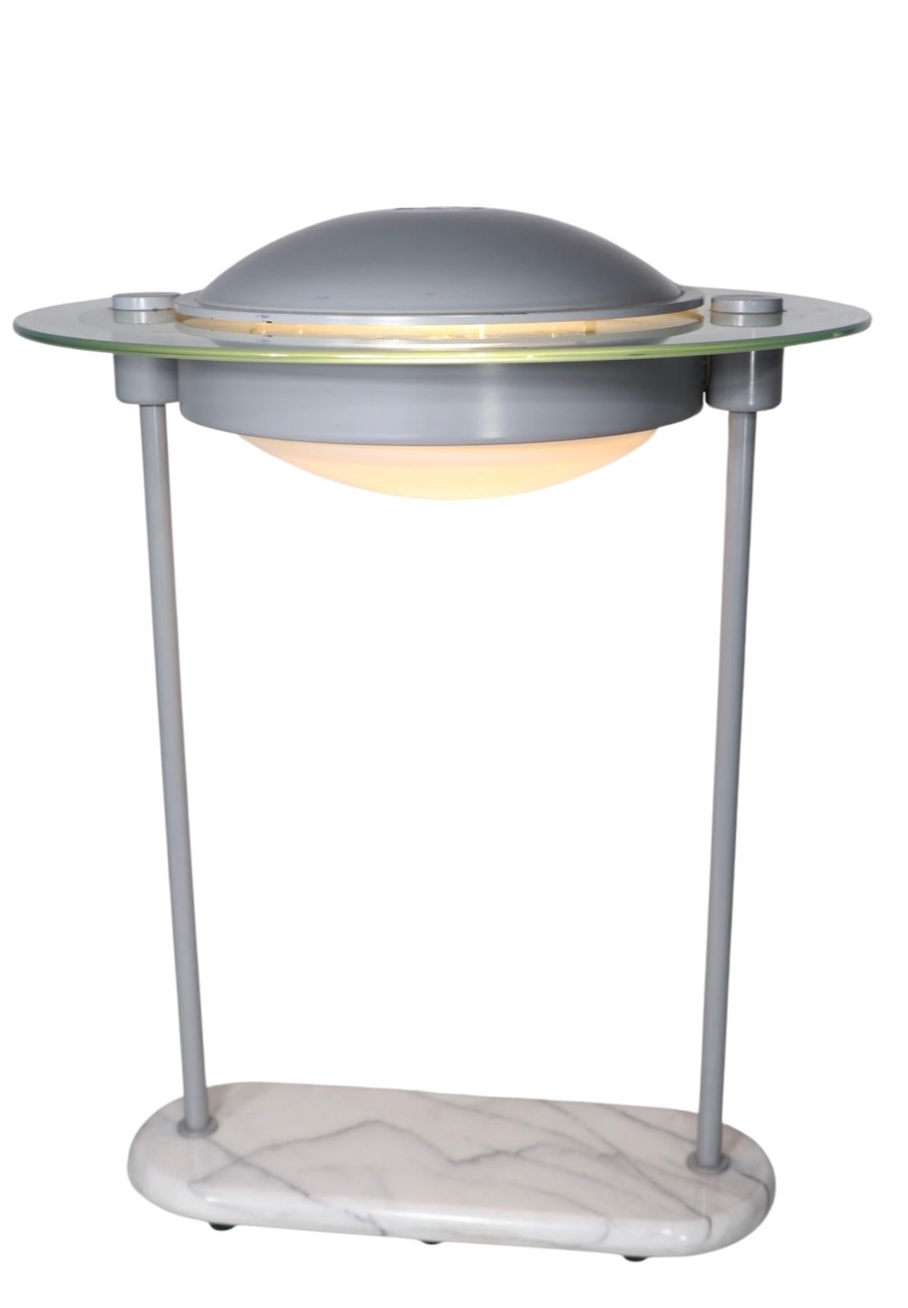 Lampada da scrivania postmoderna Saturn di Sonneman del 1980 circa in vendita 7