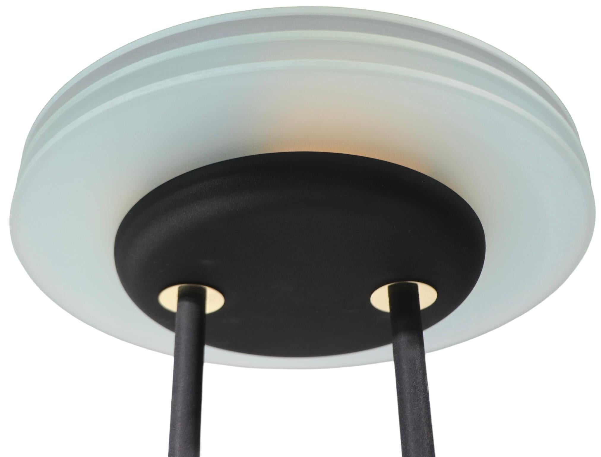 20th Century Post Modern Saturn Ring Table Lamp att. to Sonneman c 1970/80's For Sale