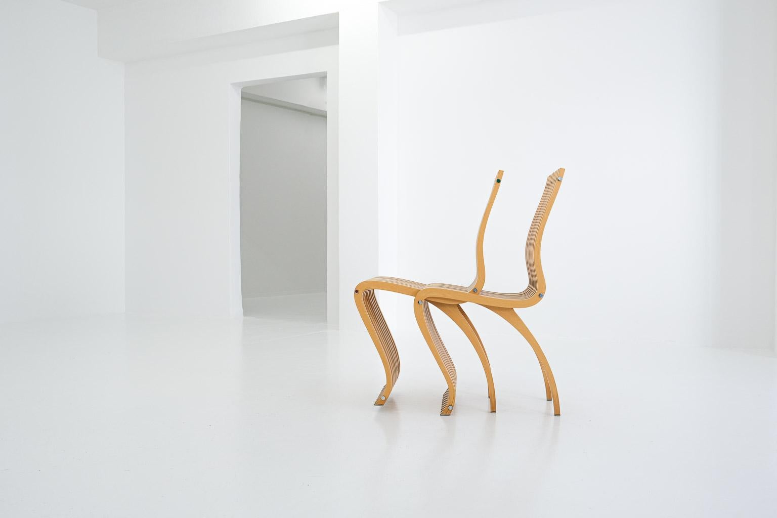 Paire de chaises post-modernes Schizzo, deux en une, de Ron Arad pour Vitra Bon état à Frankfurt am Main, DE