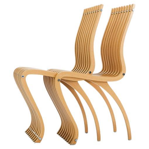 Paire de chaises post-modernes Schizzo, deux en une, de Ron Arad pour Vitra