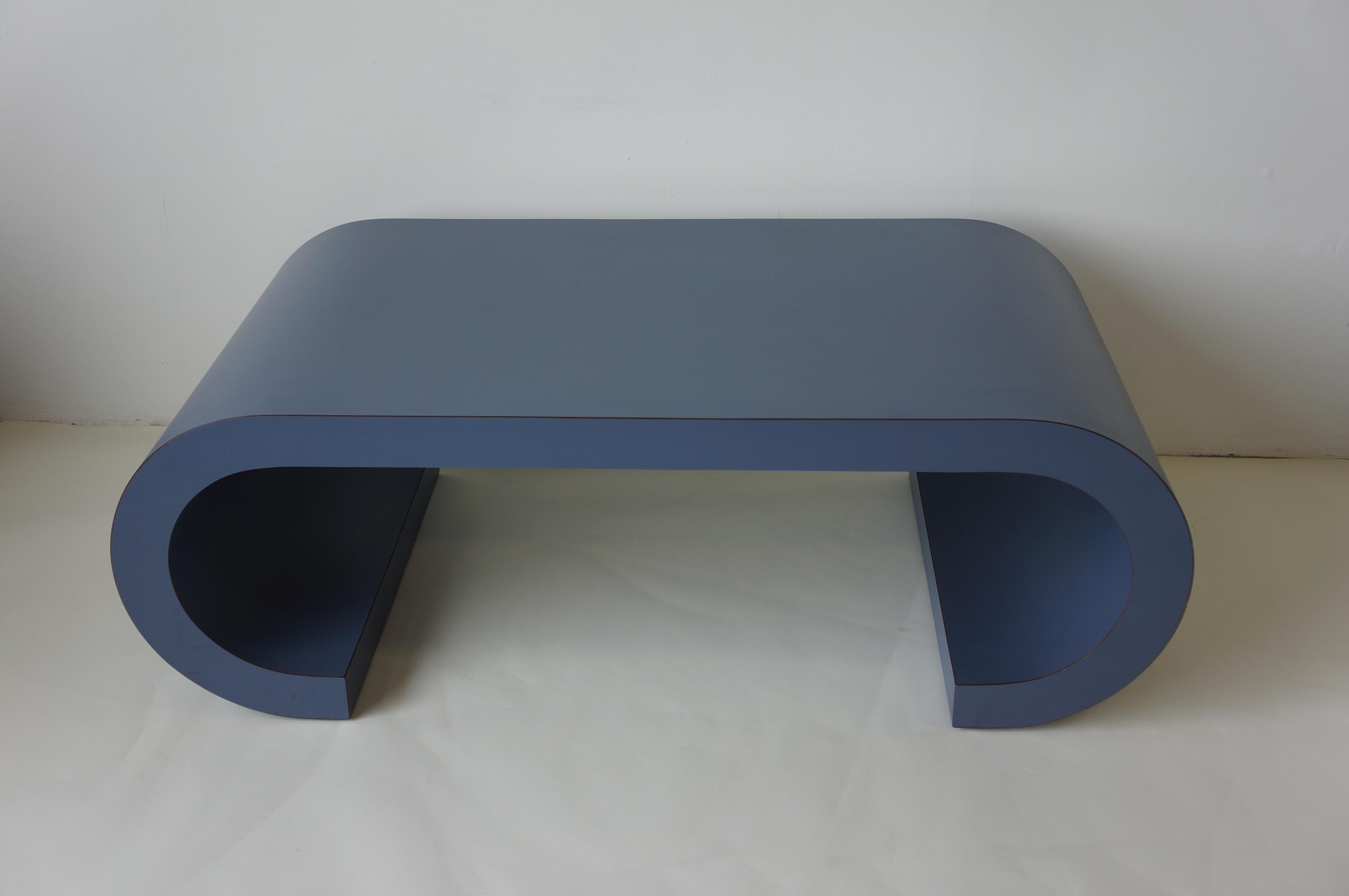 Late 20th Century Post modern scroll coffee table  For Sale