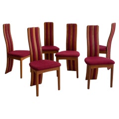 Sedie da pranzo post-moderne in teak scolpito di Benny A. Linden - set di 6 pezzi