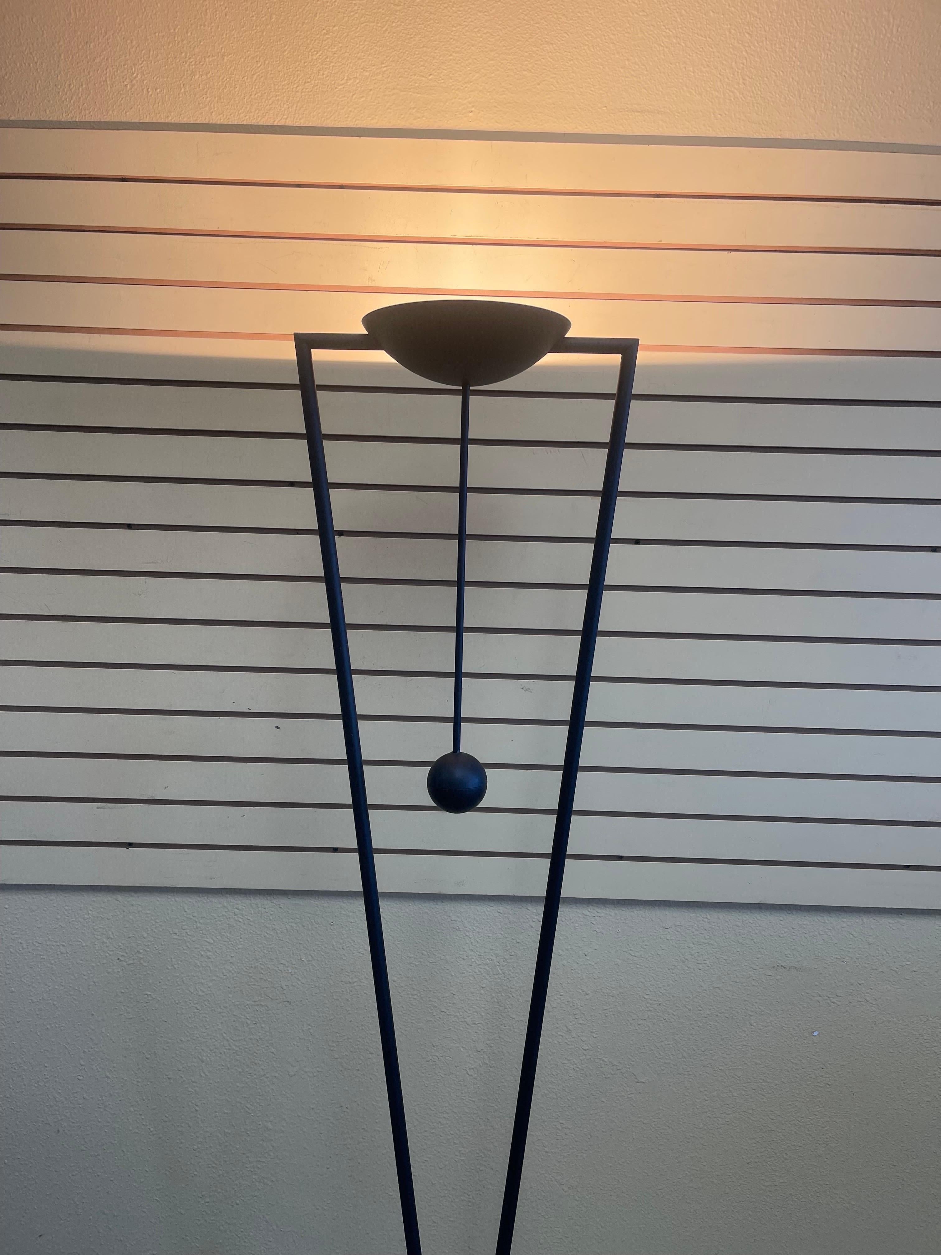 Post-Modern Sculptural Multi-Directional Floor Lamp / Torchiere by Ron Rezek For Sale 4