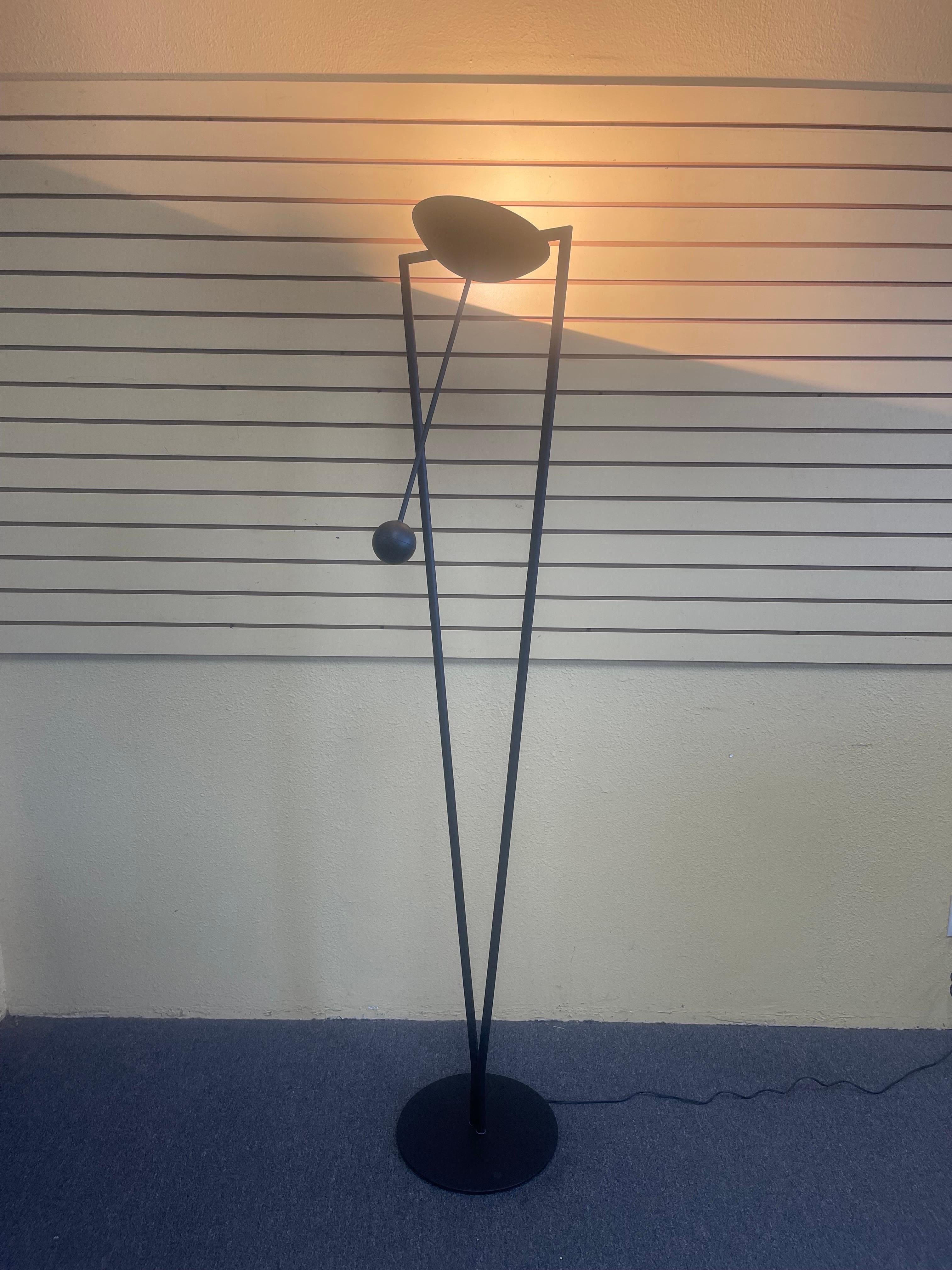 American Post-Modern Sculptural Multi-Directional Floor Lamp / Torchiere by Ron Rezek For Sale