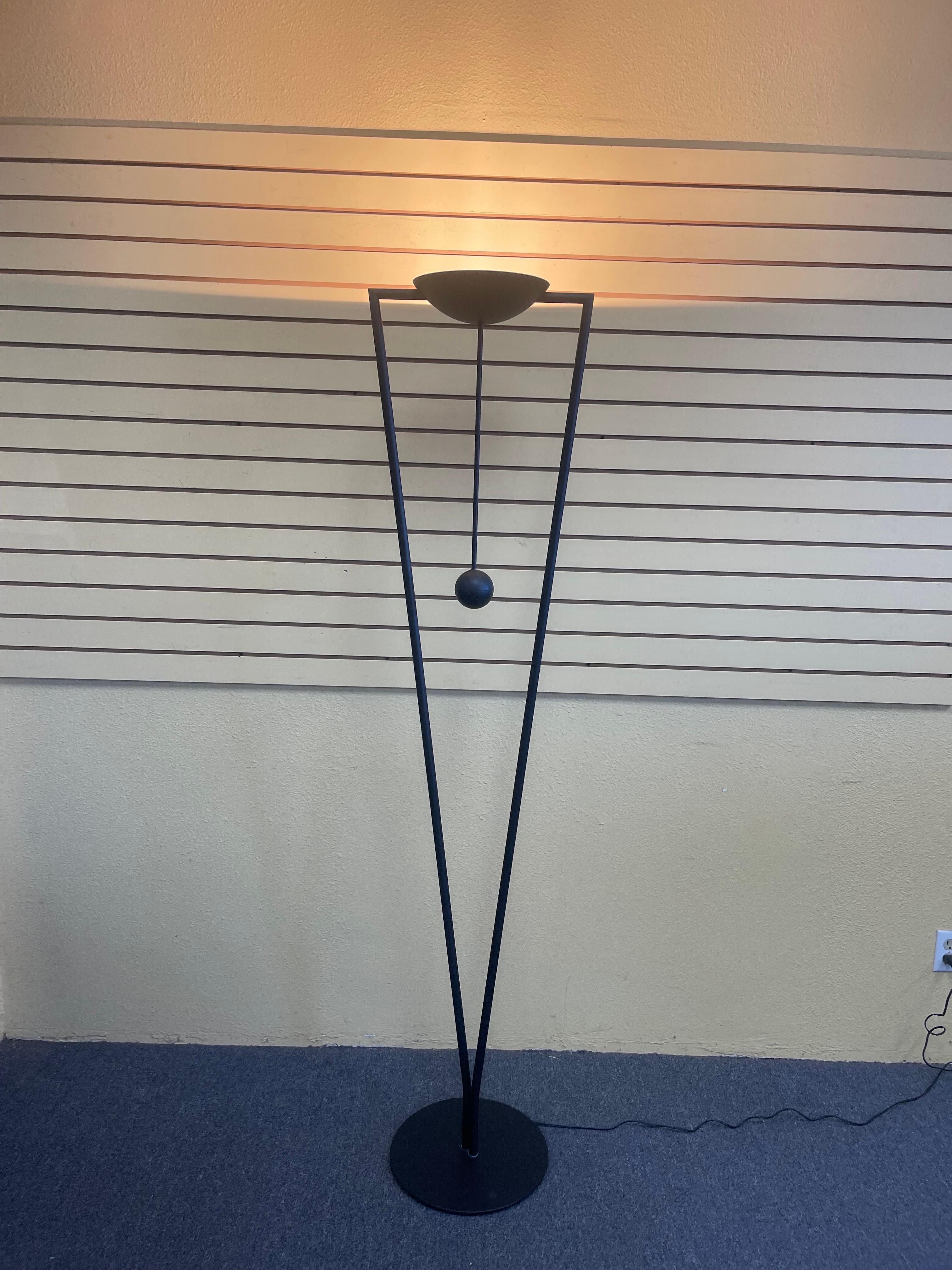 Post-Modern Sculptural Multi-Directional Floor Lamp / Torchiere by Ron Rezek In Good Condition For Sale In San Diego, CA