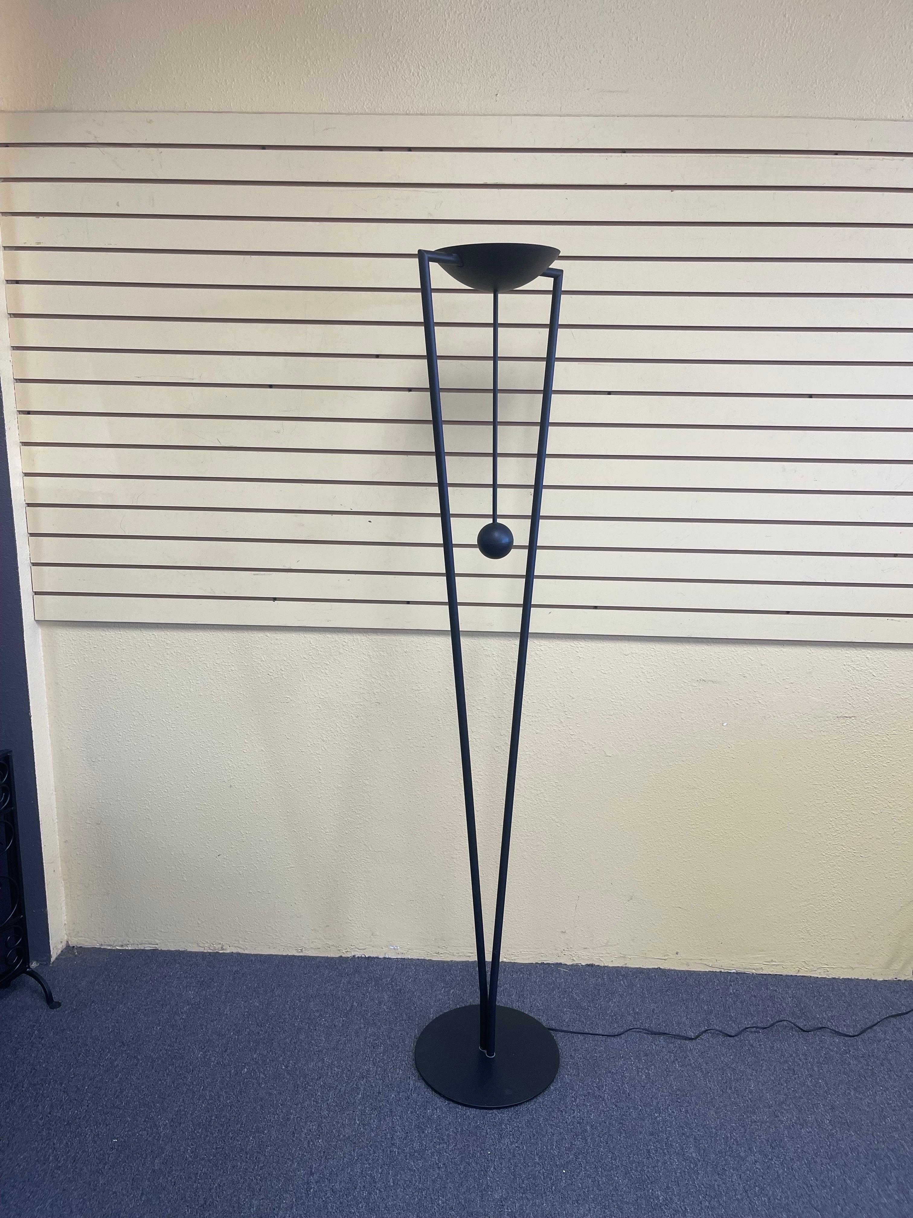 20th Century Post-Modern Sculptural Multi-Directional Floor Lamp / Torchiere by Ron Rezek For Sale