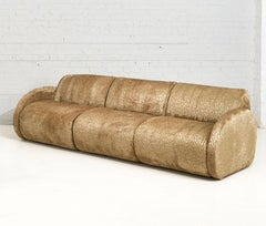 Pair Post Modern Sculptural Sofa, 1980