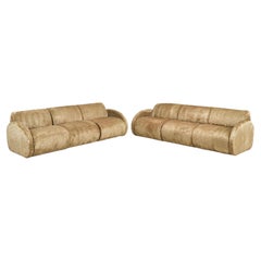 Pair Post Modern Sculptural Sofa, 1980