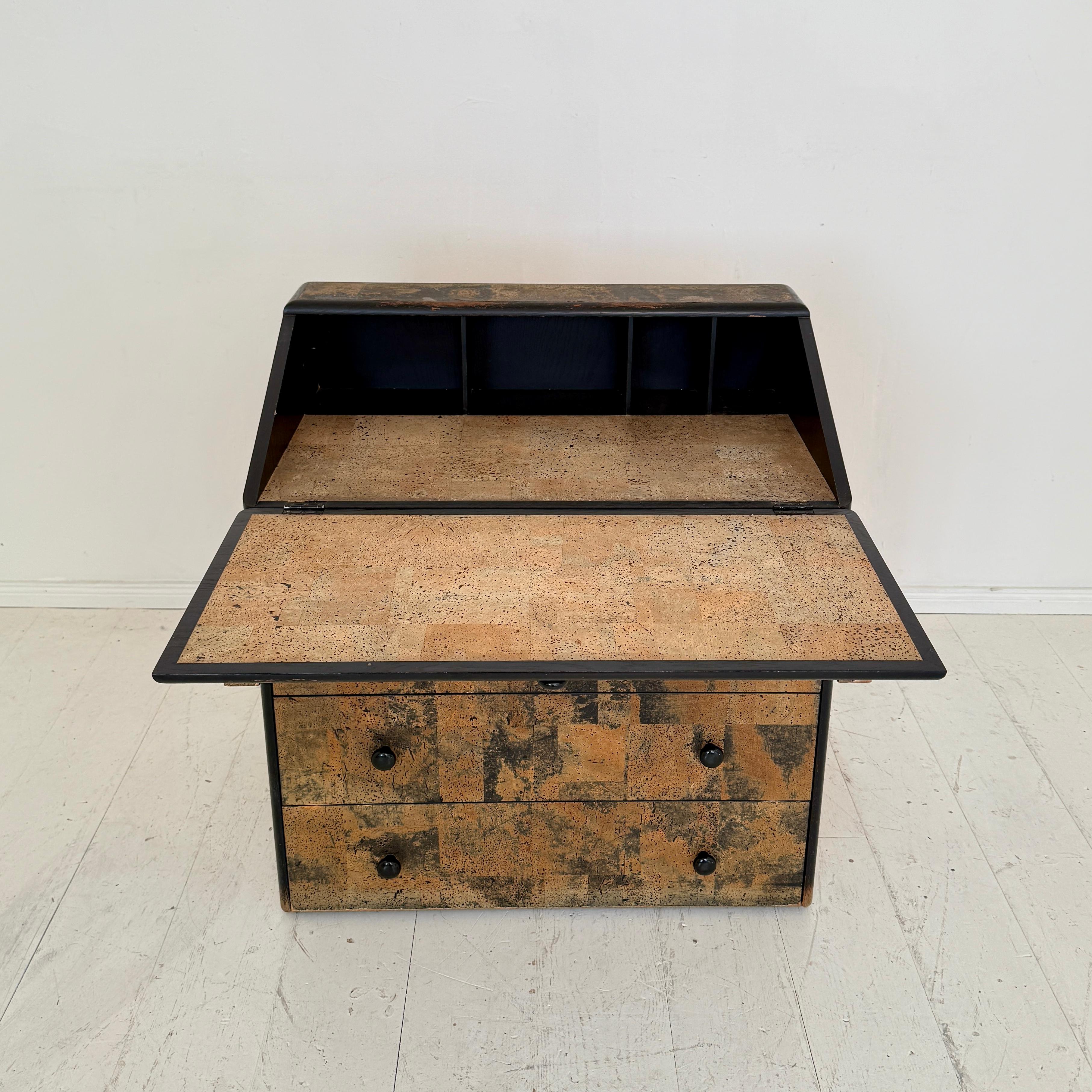 Post-Modern Secretaire in Cork by Peter Maly, Serie 5 for COR, circa 1975 For Sale 4