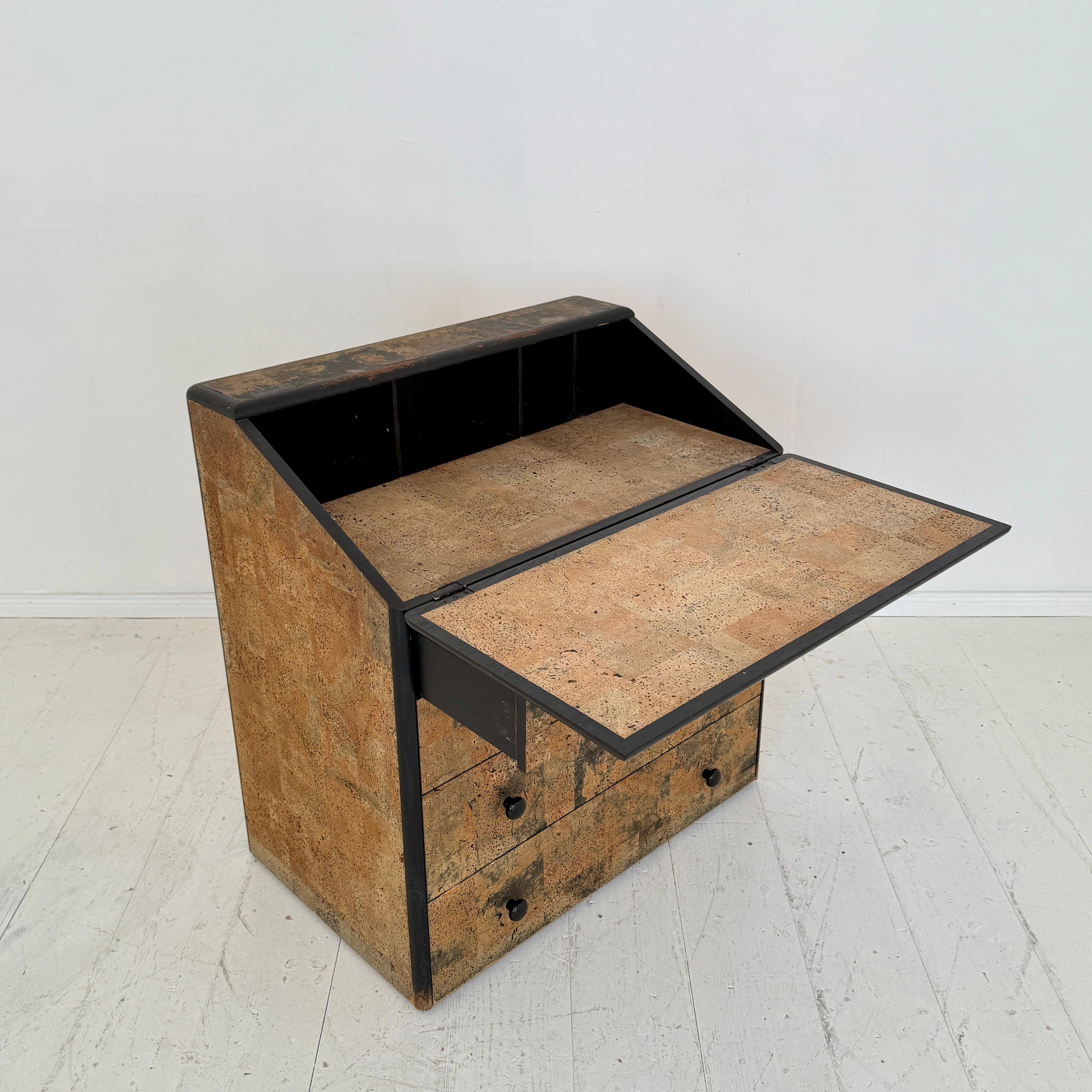 Post-Modern Secretaire in Cork by Peter Maly, Serie 5 for COR, circa 1975 For Sale 2