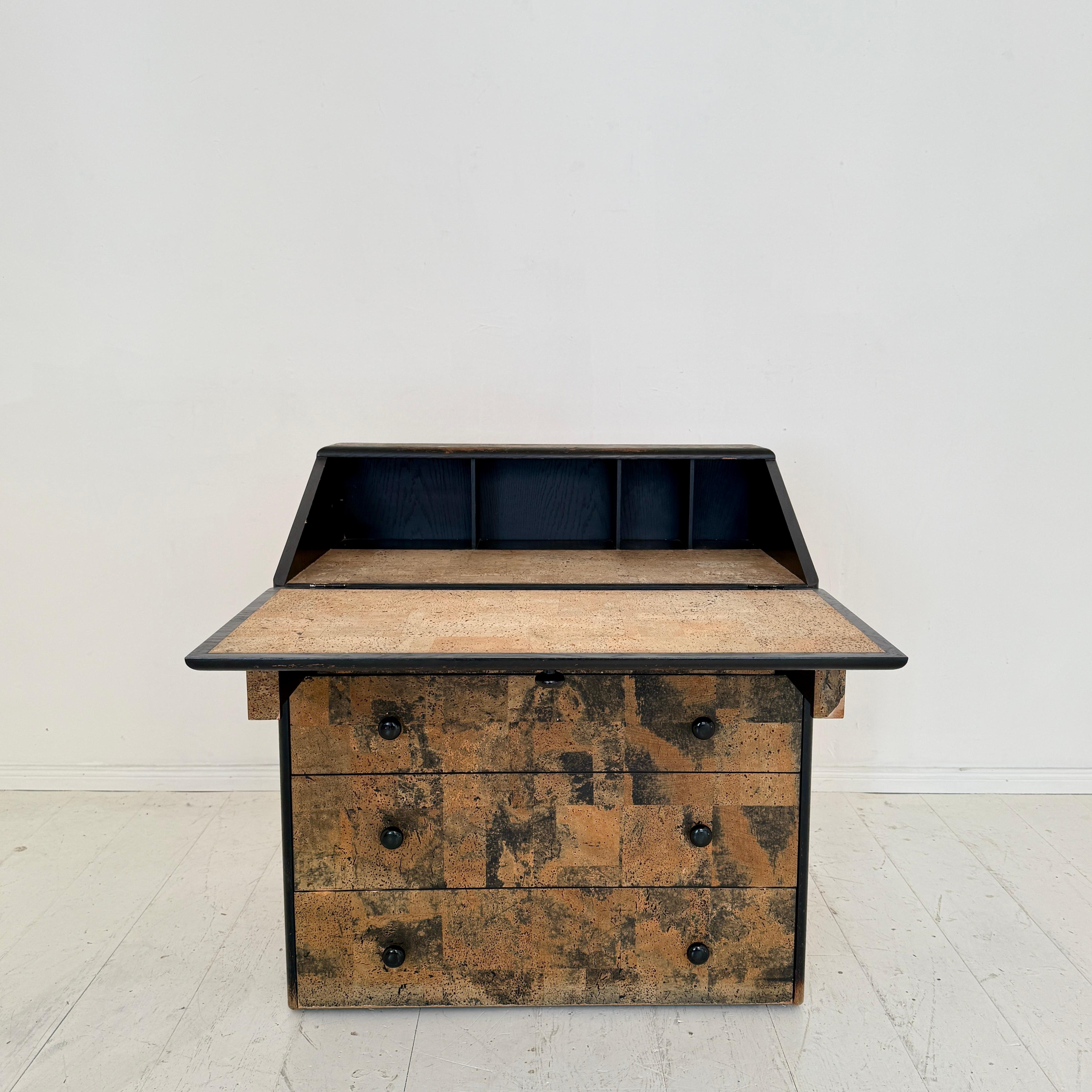 Post-Modern Secretaire in Cork by Peter Maly, Serie 5 for COR, circa 1975 For Sale 3