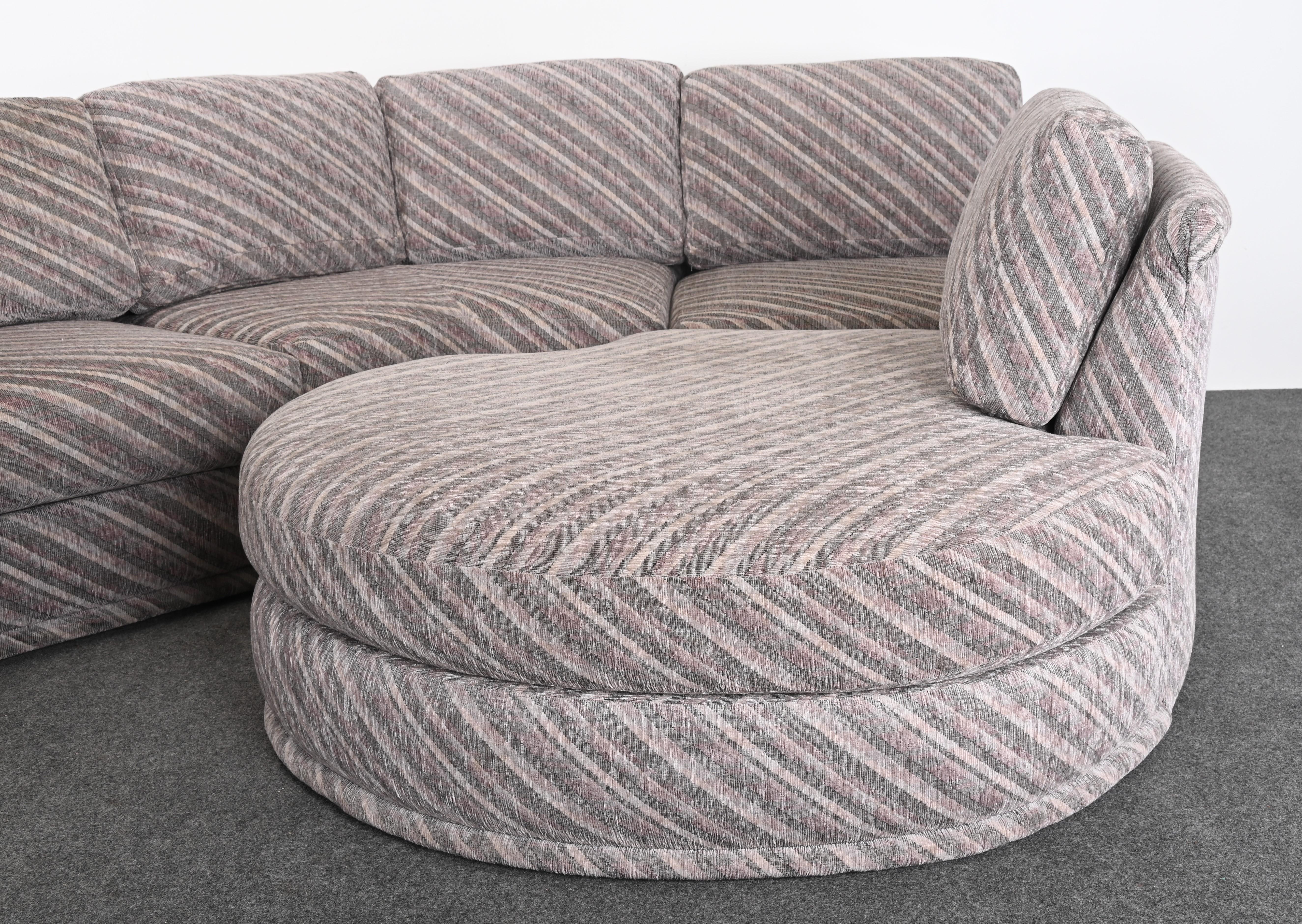 Canapé sectionnel post-moderne conçu par Milo Baughman pour Thayer Coggin, 1990 en vente 3