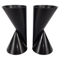 Post-Modern Set of 2 Plastic Vases Named Vase2 by Paul Baars