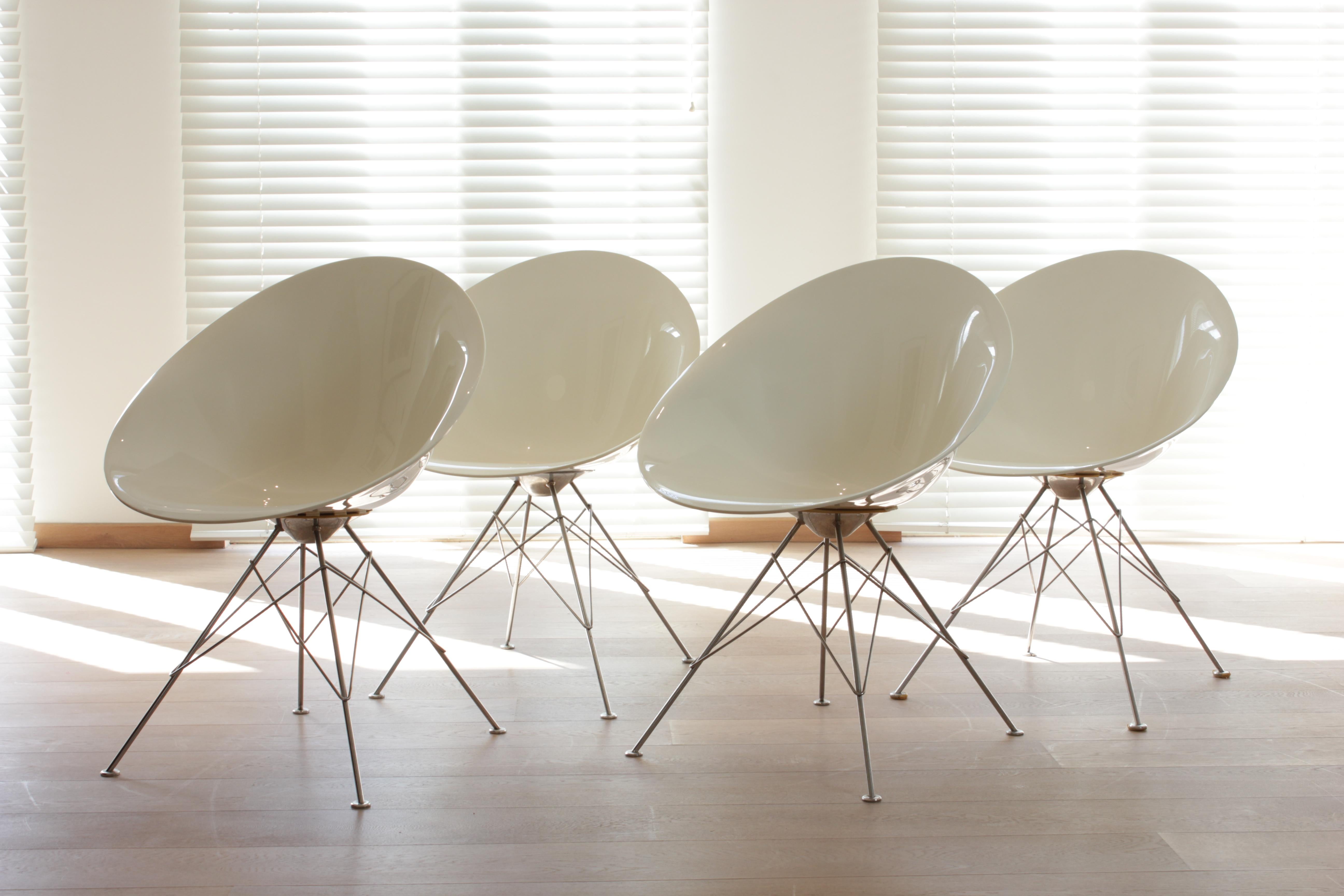 Post-Modern Post Modern Set of Four Dining Chairs by Philippe Starck for Kartell, 1990s