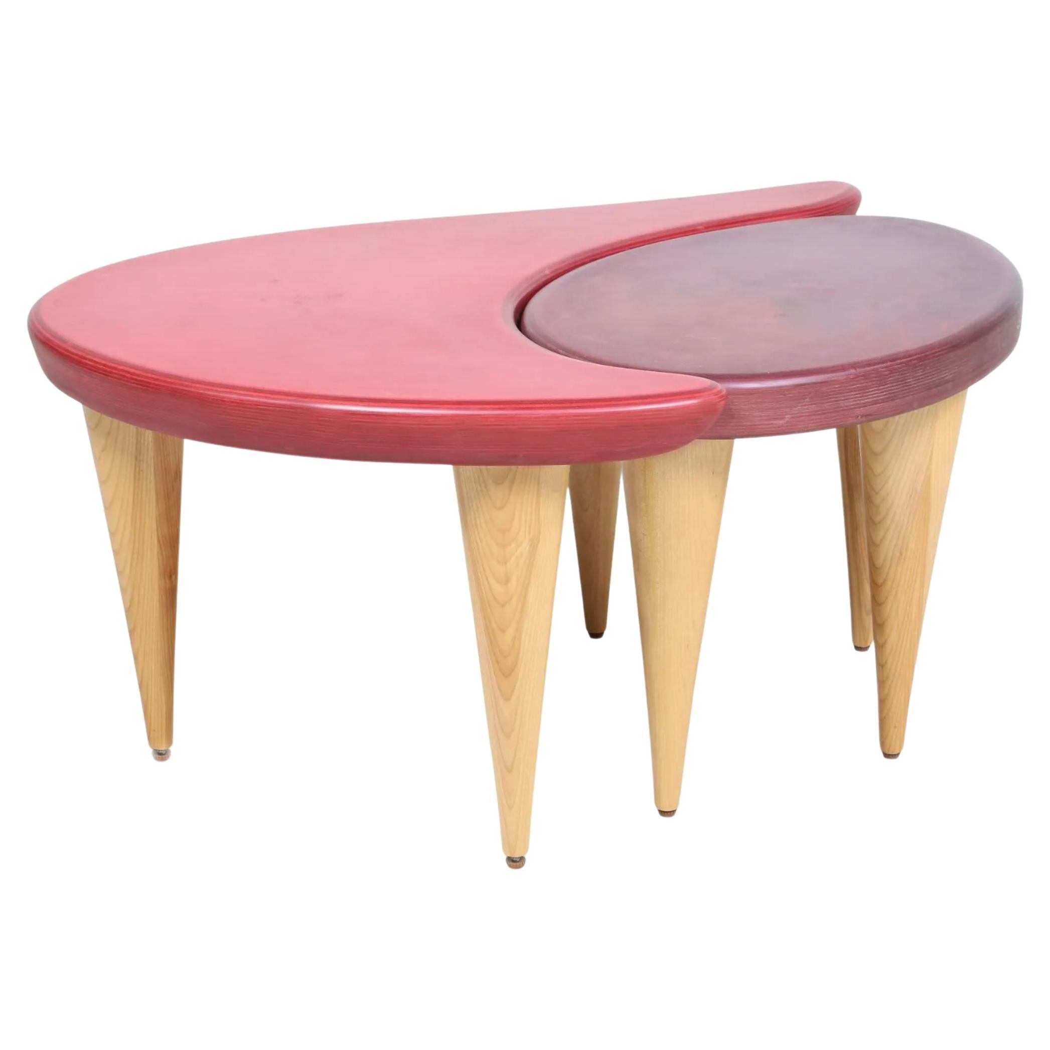 Post Modern Set of Organic Biomorphic Studio Coffee Table or End Tables For Sale