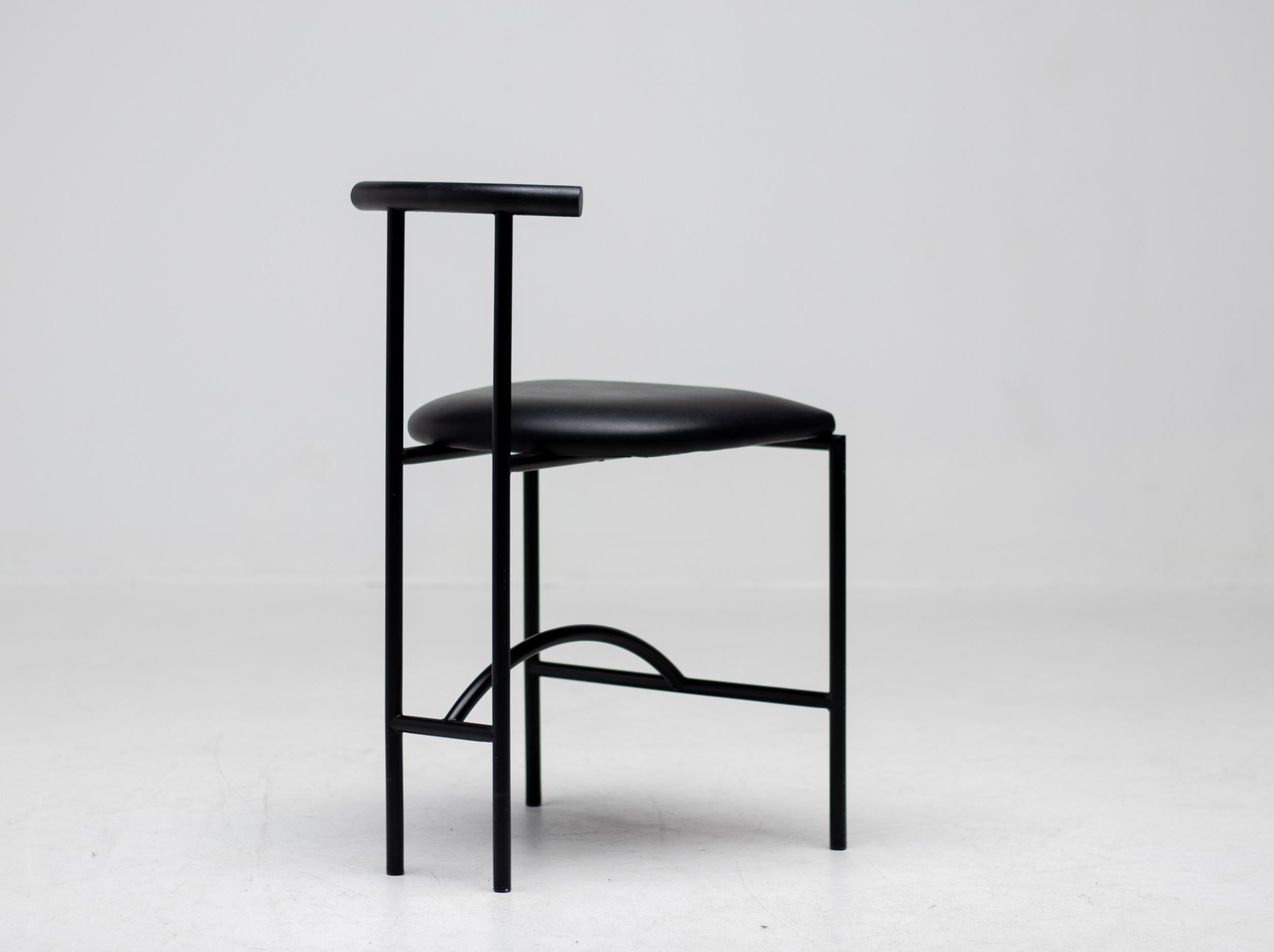 Enameled Post-Modern Set of Six Tokyo Chairs by Rodney Kinsman for Bieffeplast