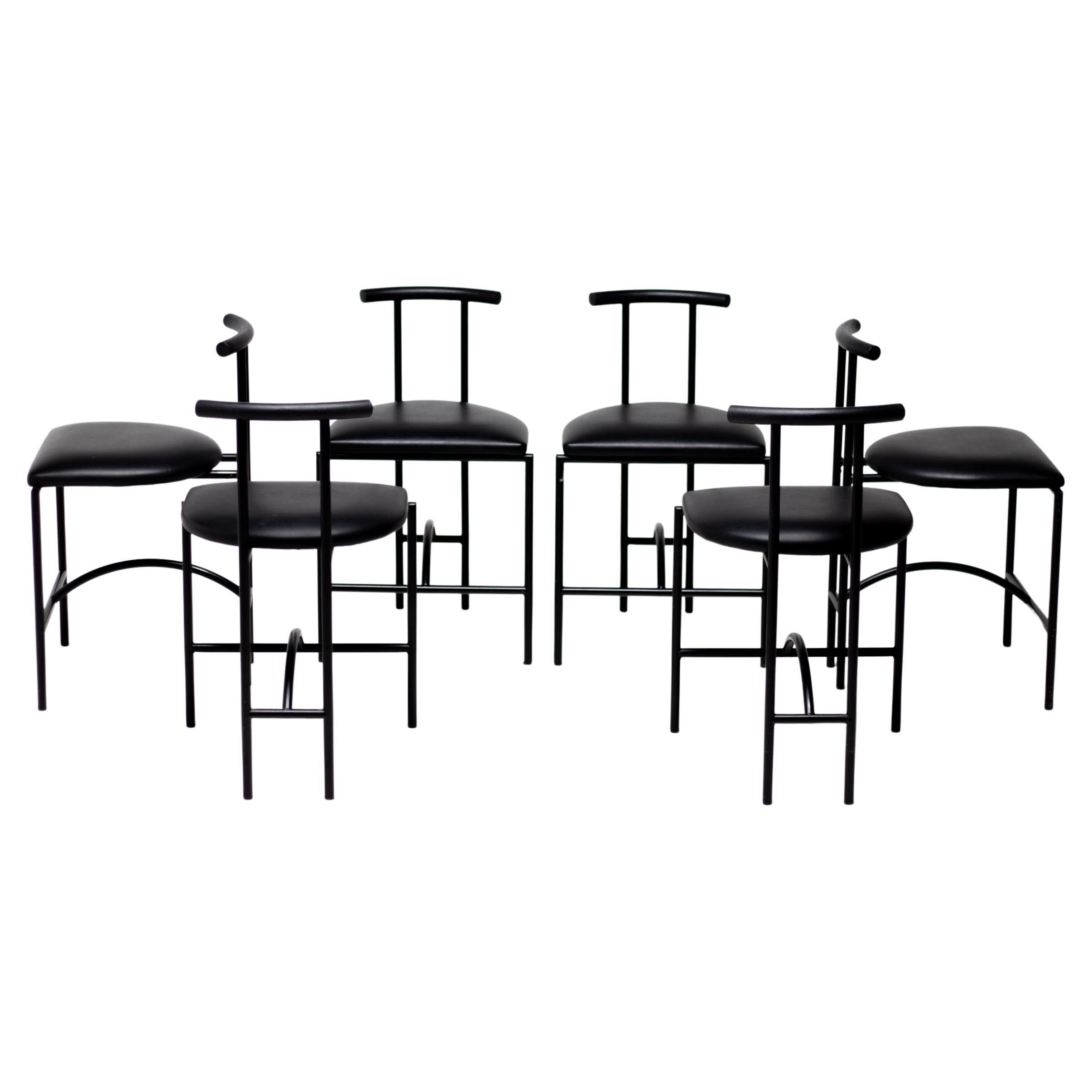 Post-Modern Set of Six Tokyo Chairs by Rodney Kinsman for Bieffeplast