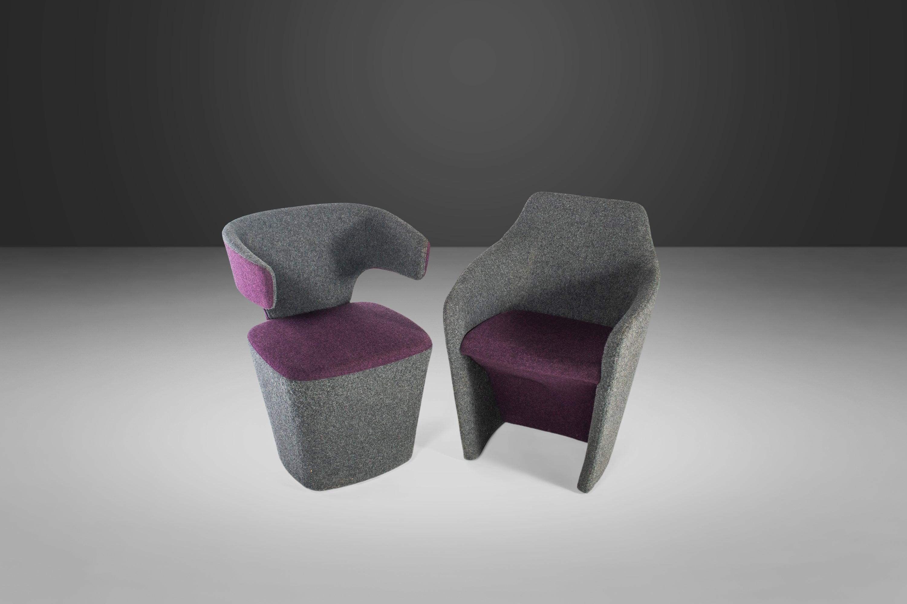Postmodern Set of Two (2) Bison / Venus Lounge Chairs by Allermuir, U.K., 1990s For Sale 3