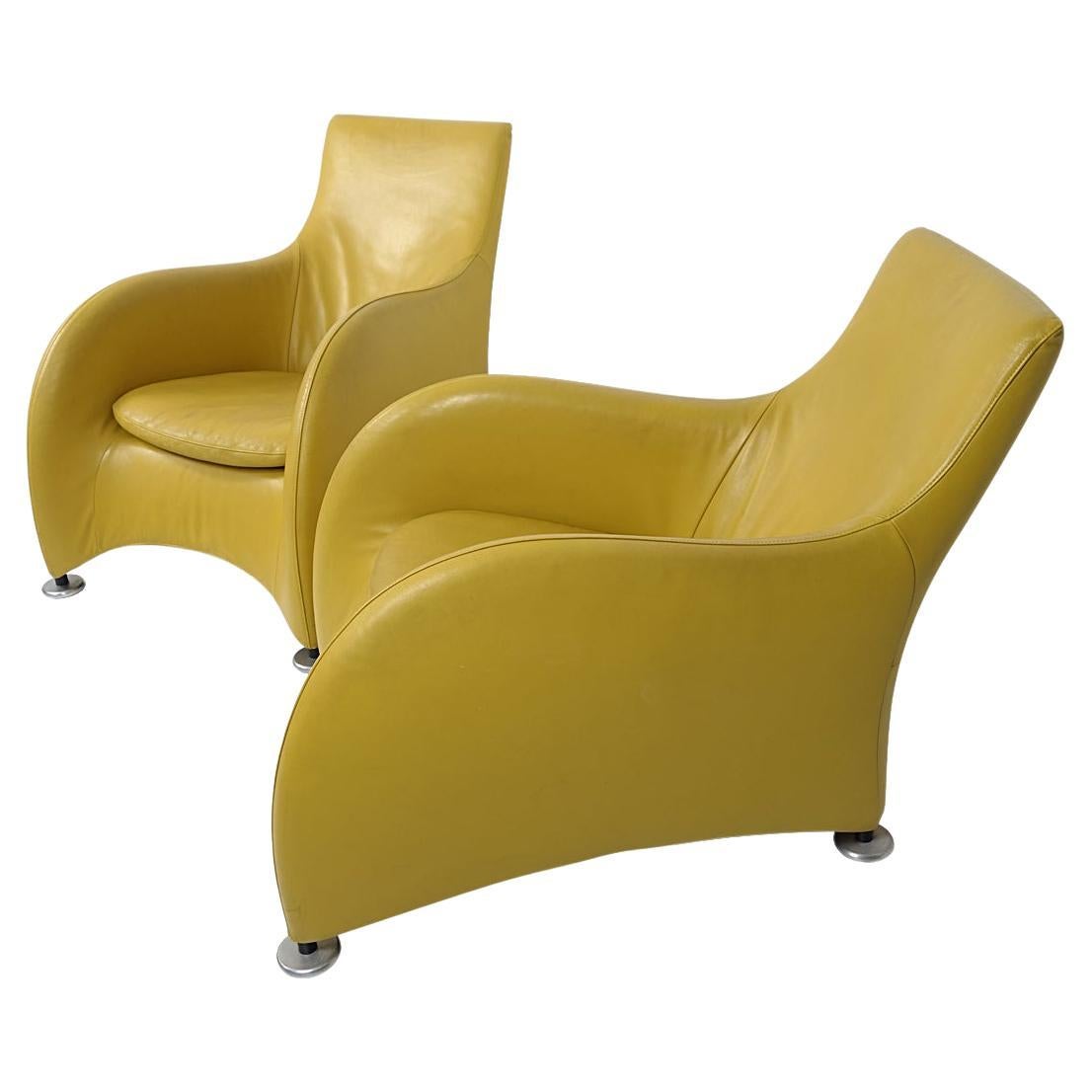 Post-modern Set of two Loge Chairs designed by Gerard van den Berg for Montis