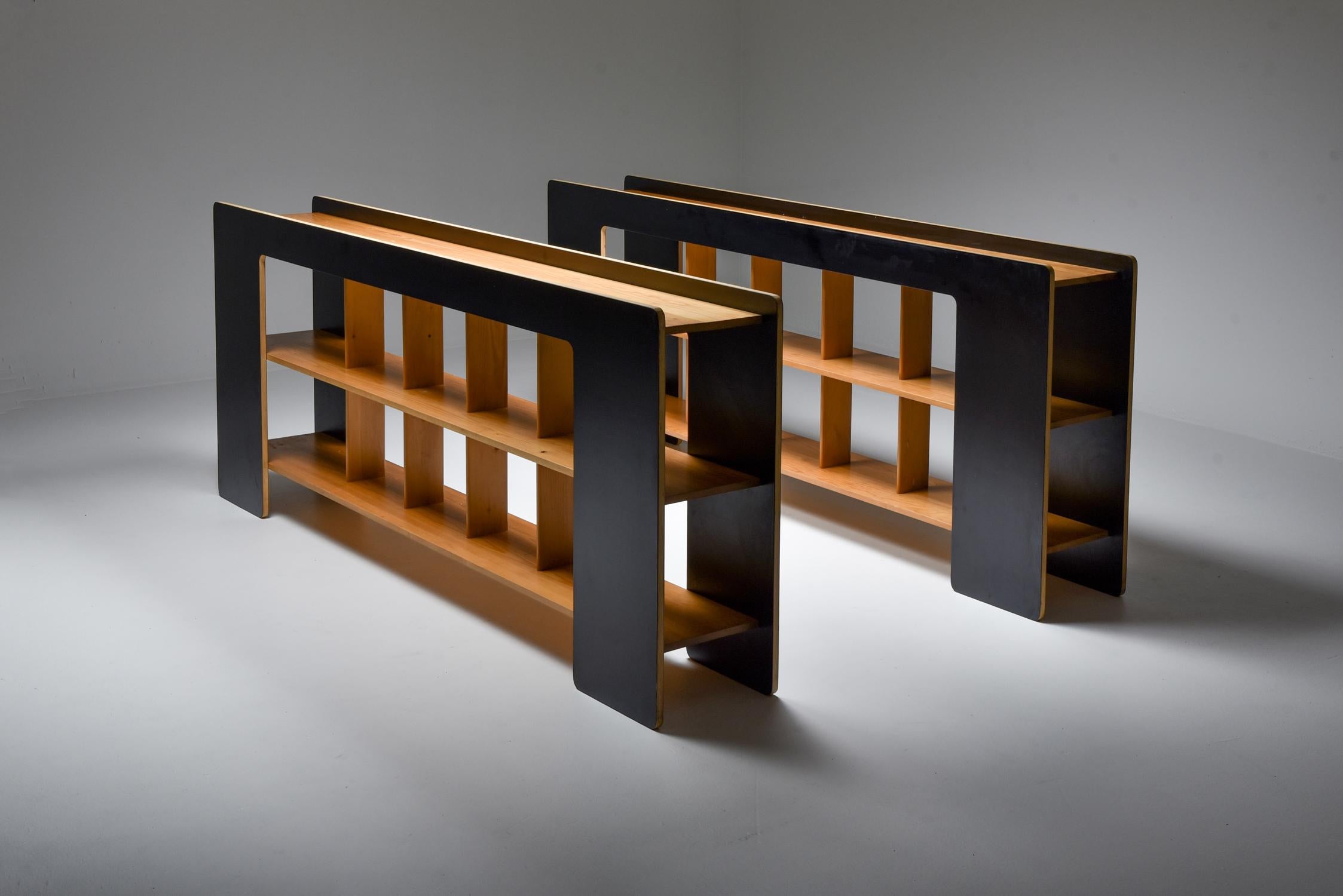 Post-Modern Sideboard with Shelves by Pamio and Toso 1